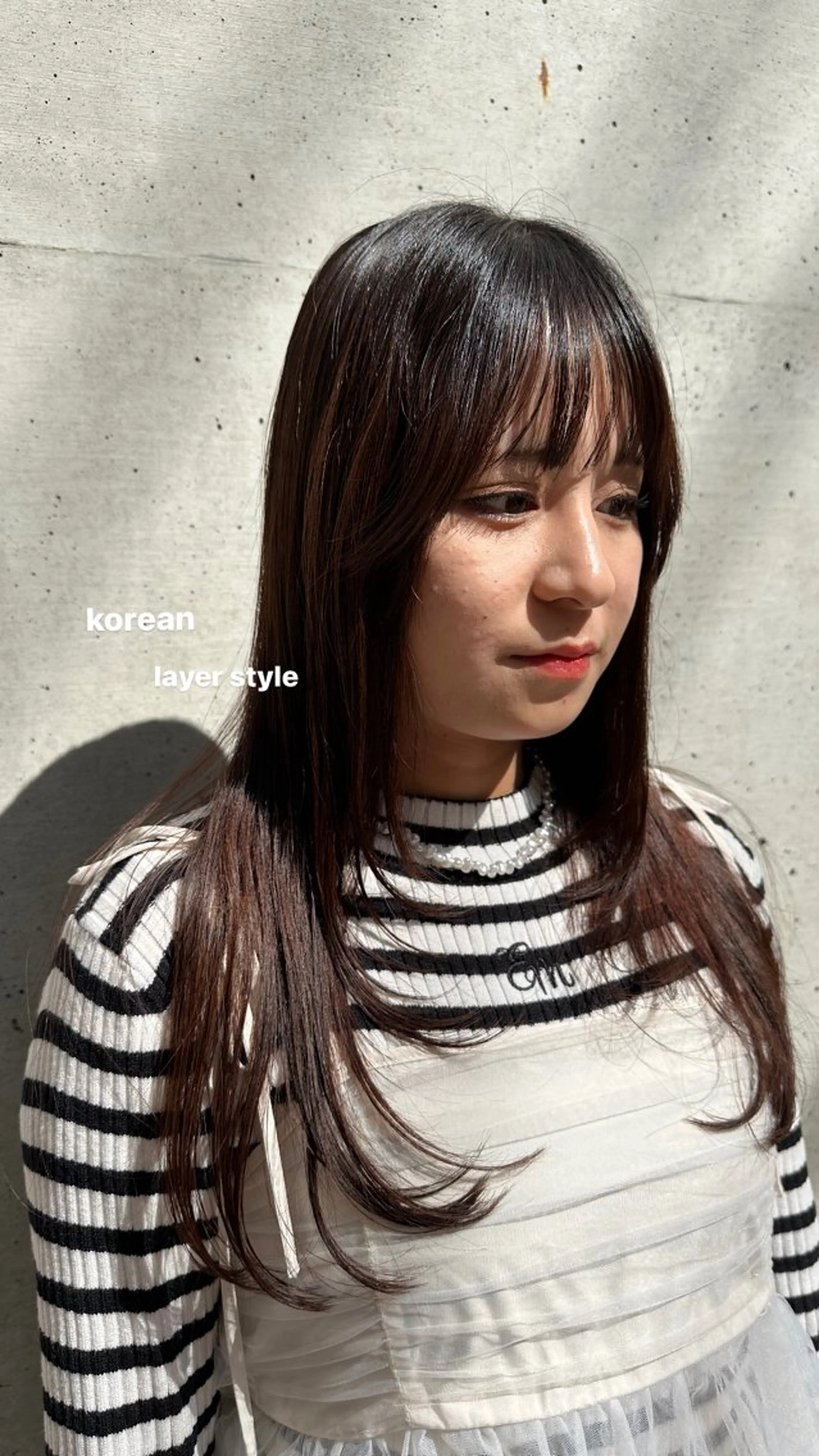 ロング 韓国レイヤーカット/ 艶カラー/ noaのヘアスタイル