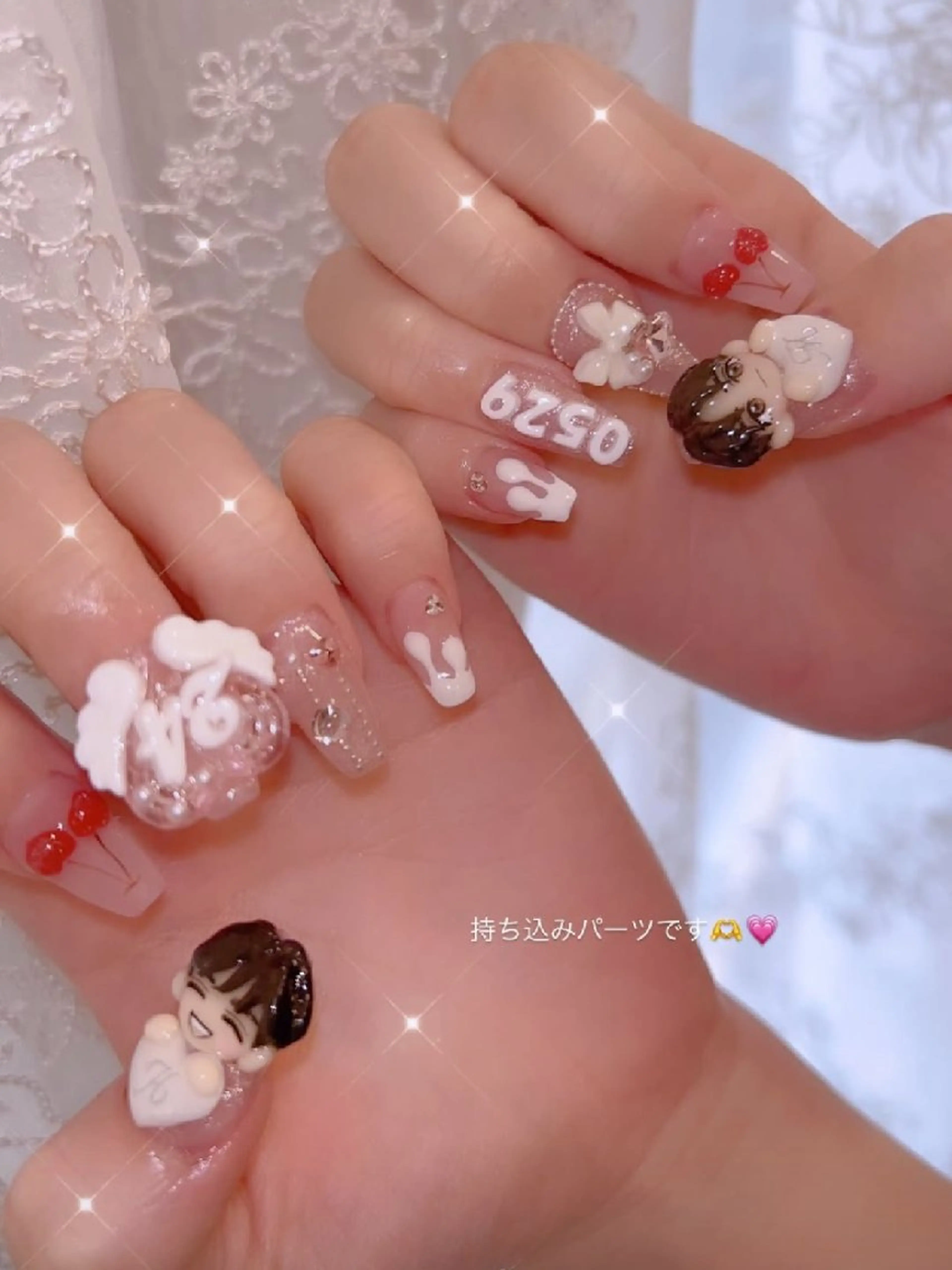 ネイル 長さ出し ジェルネイル 韓国ネイル マグネットネイル ニュアンスネイル ハンドネイル I LOVE ME NAIL.｡.:*♡のネイルデザイン