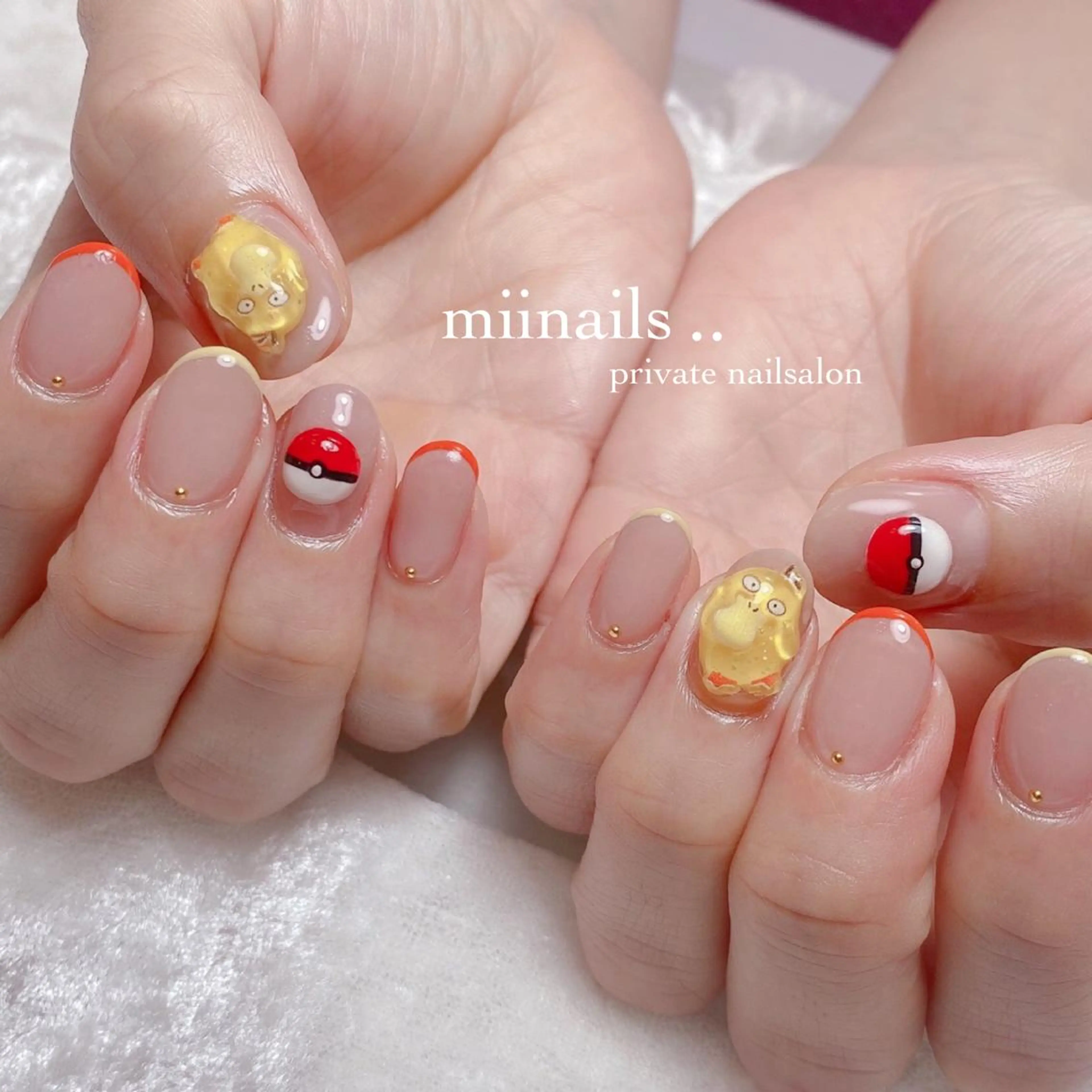 ネイル 韓国ネイル ワンホンネイル ハンドネイル nailsalon miinailsのネイルデザイン