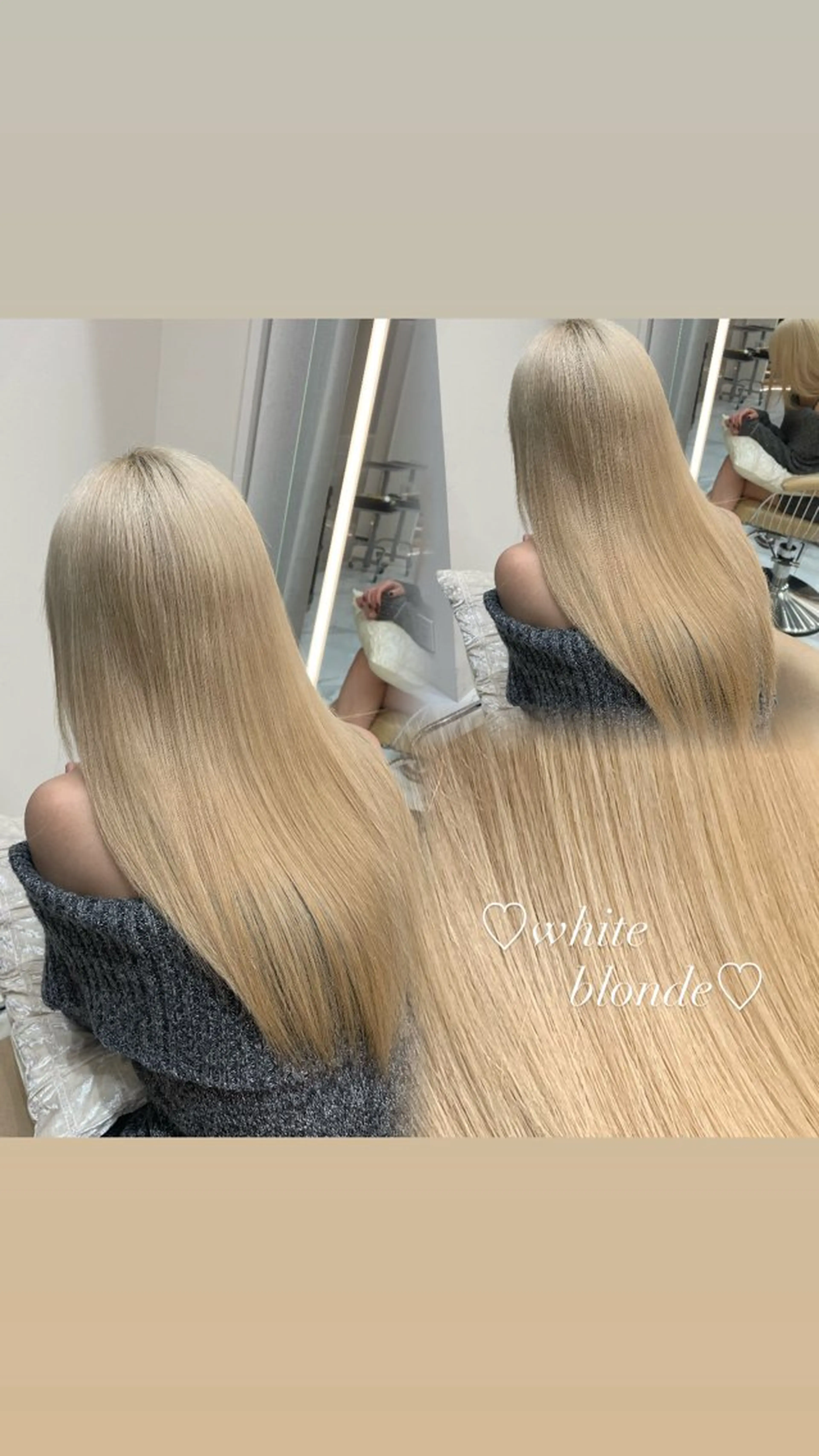 【4月限定🌸】新生活🌸透明感出したい方に💖ケアブリーチ🌈＋艶カラー＋1step トリートメント(内部補修）の写真