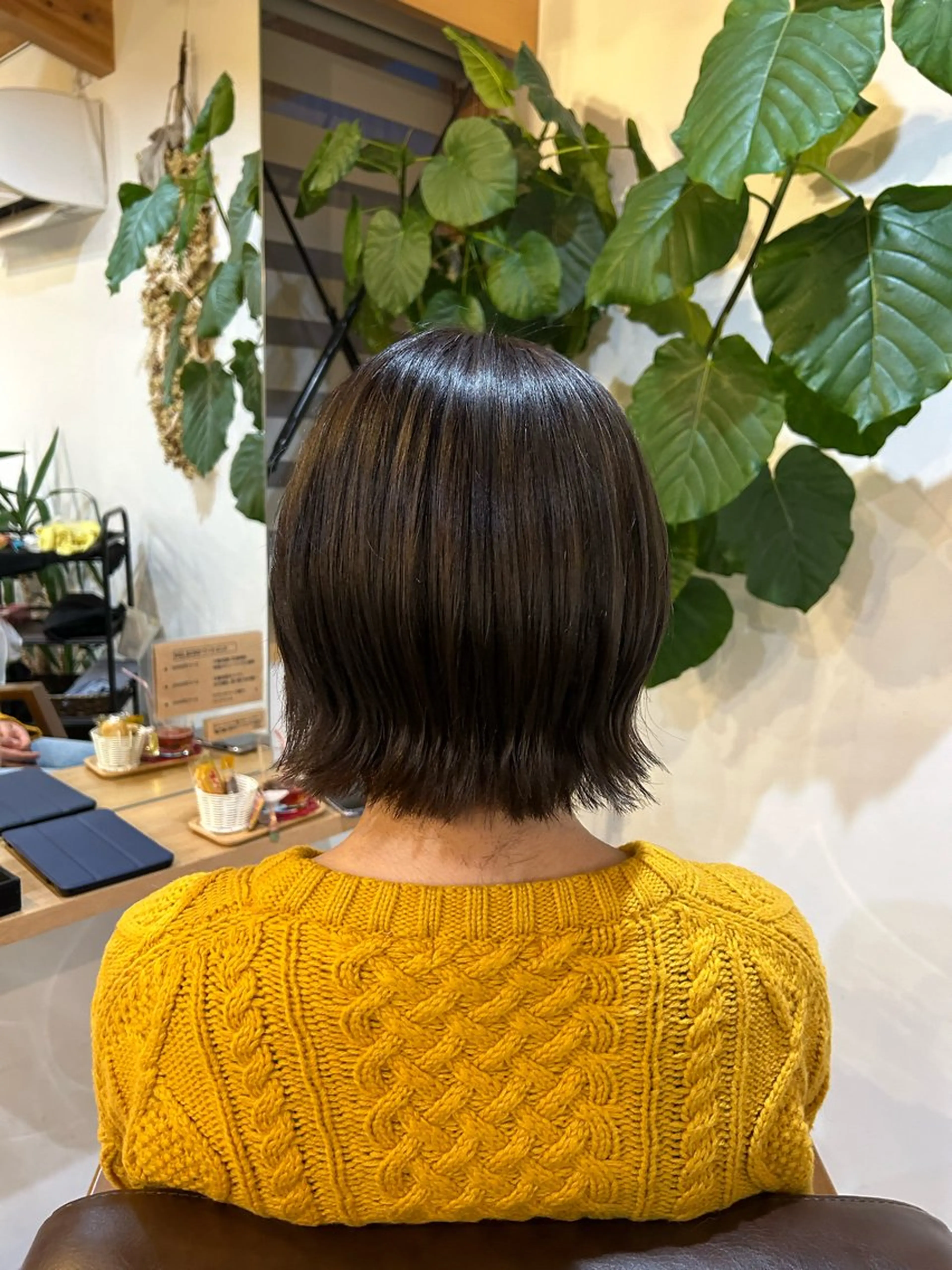 ショート カラー オリーブカラー カット JuJu (orange)のマツエク・マツパデザイン