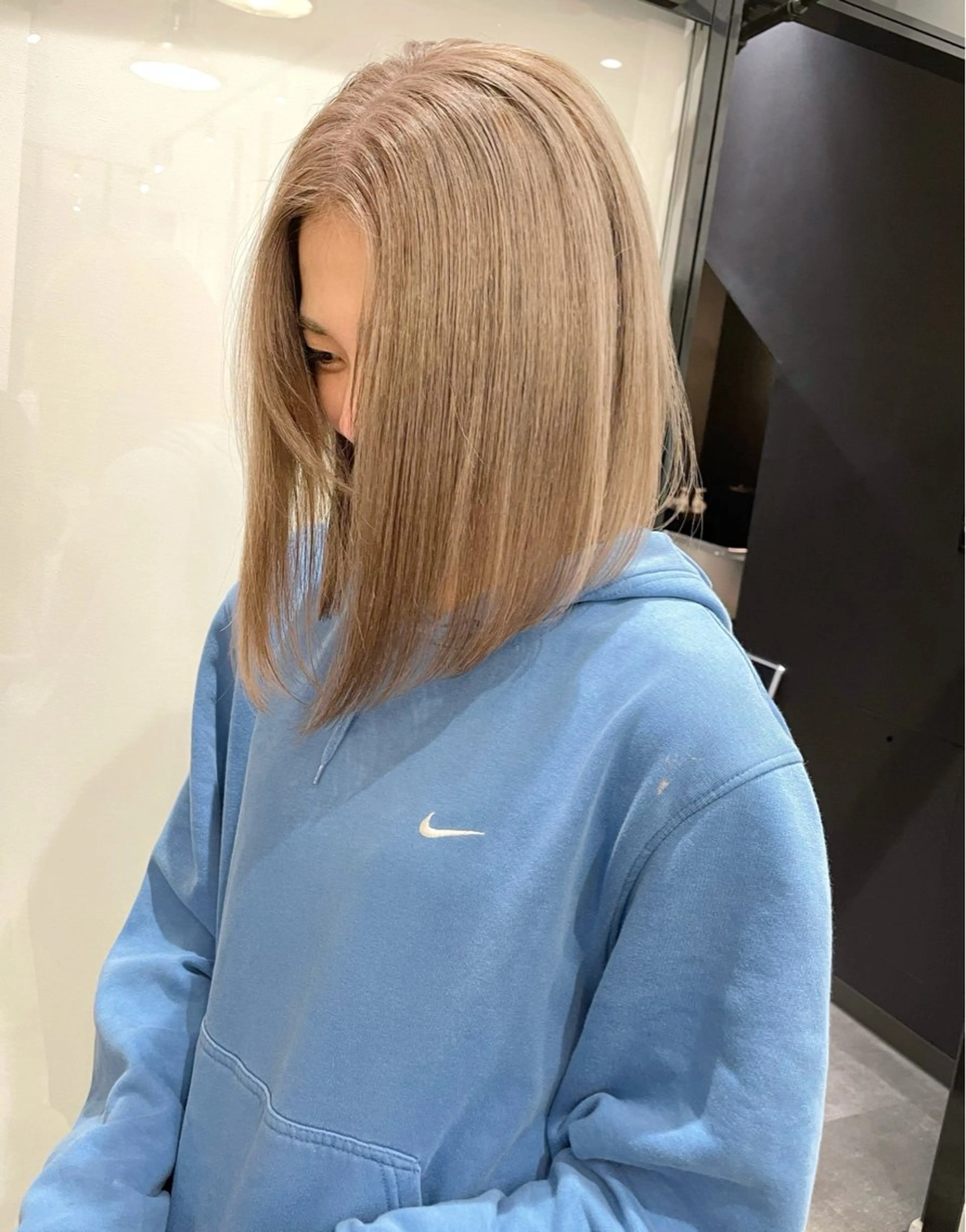 ミディアム カラー カット ヘアカラー トリートメント KAZU keshiki大名のヘアスタイル