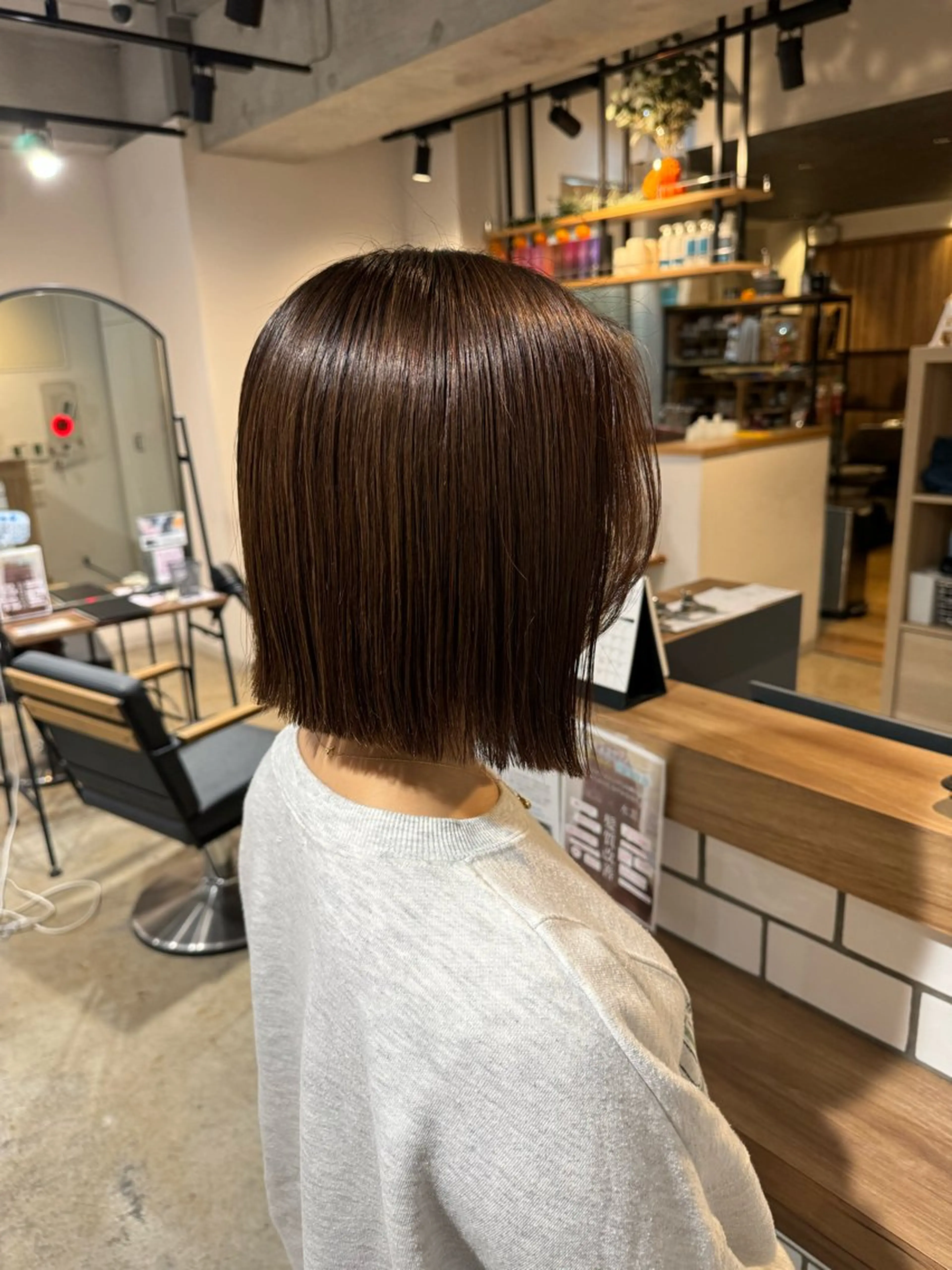 ショート ボブ レイヤー/大人ボブ 渡邉【日吉美容室】のヘアスタイル