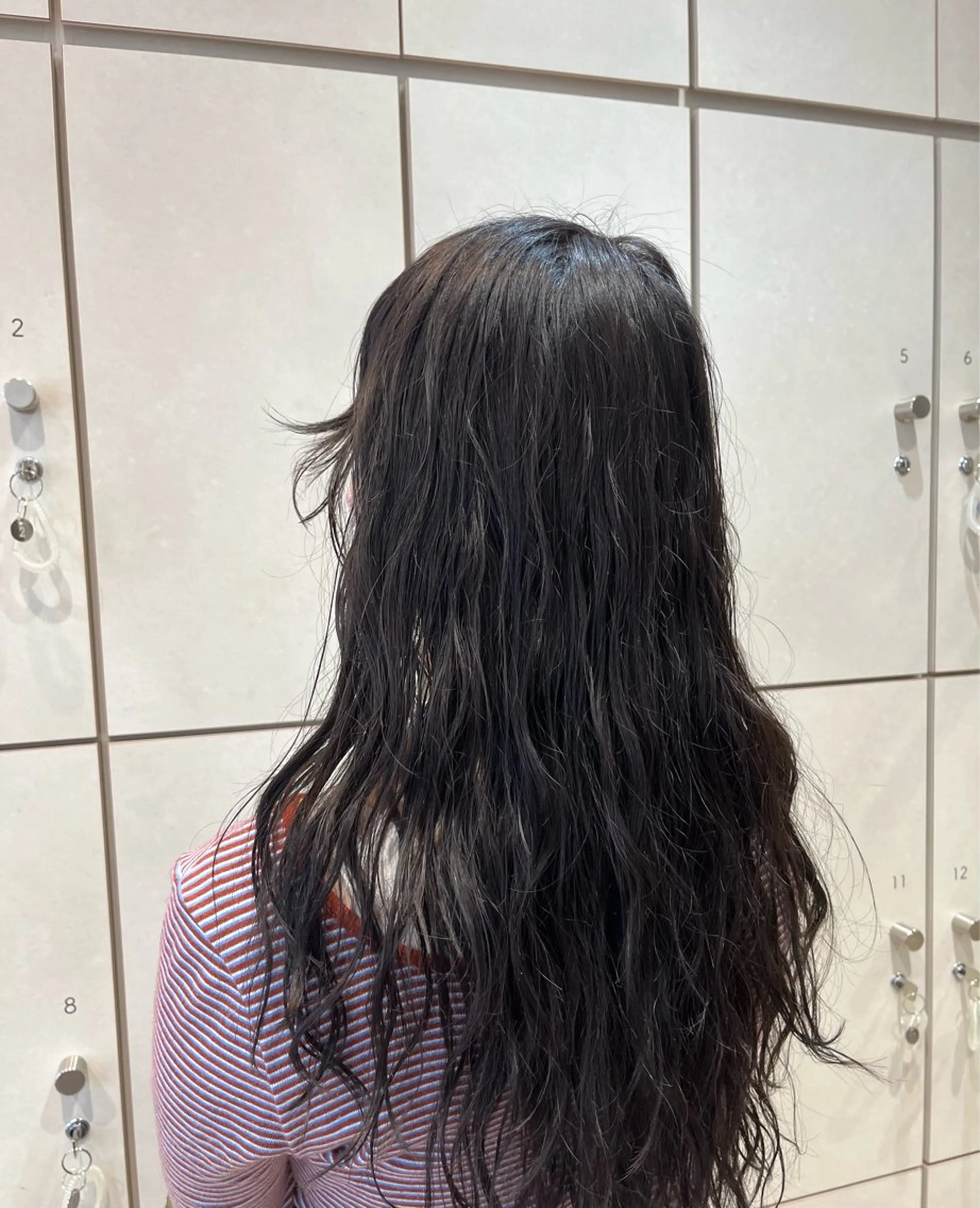 ロング カラー パーマ 顔周りカット レイヤーカット ロング ボブ/ショート/金田 夏葵のヘアスタイル