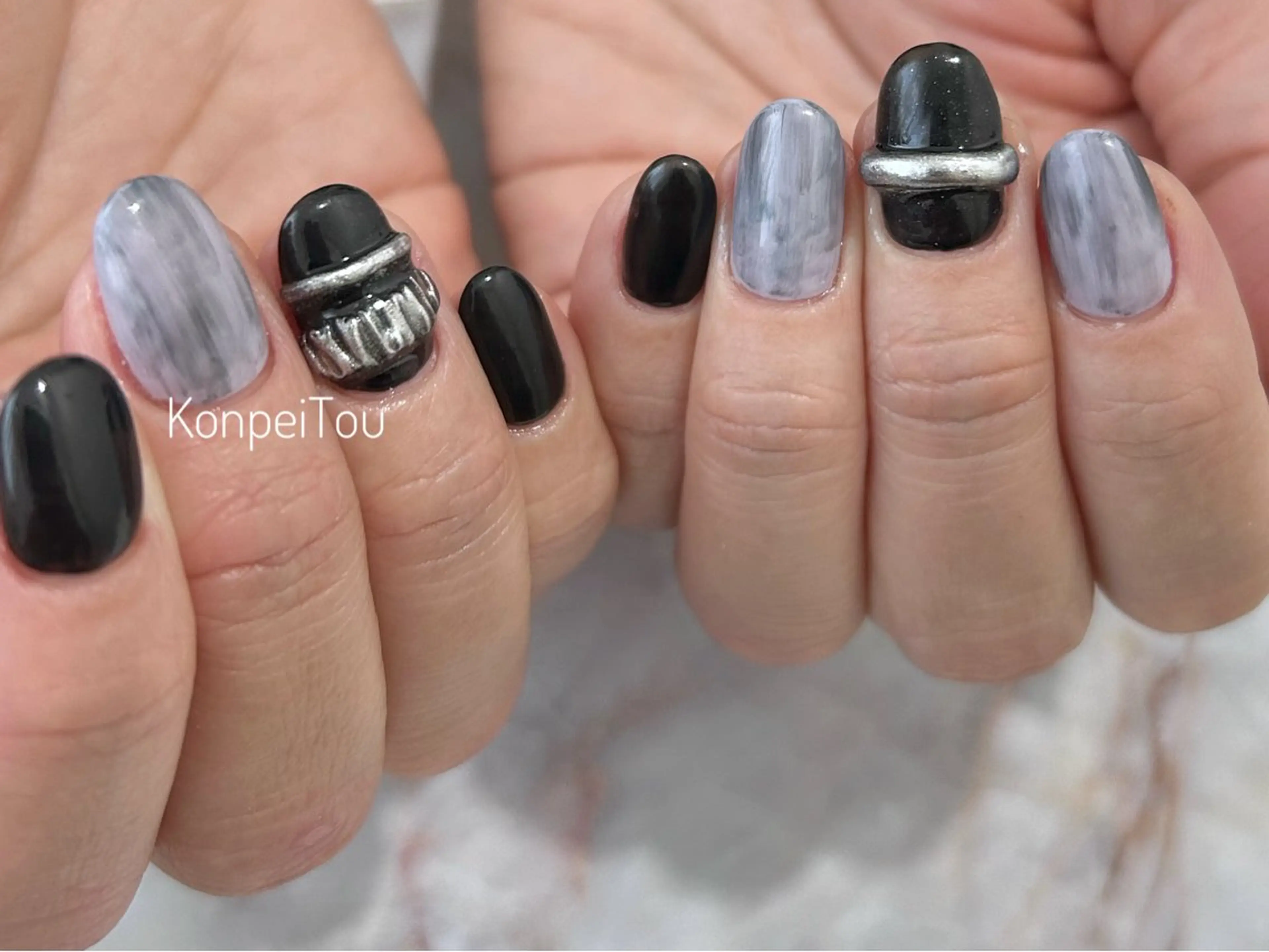 ネイル ハンドネイル おうちのネイルサロン konpeiTou〜こんぺいとう〜所属・おうちのネイルサロン KonpeiTouのネイルデザイン