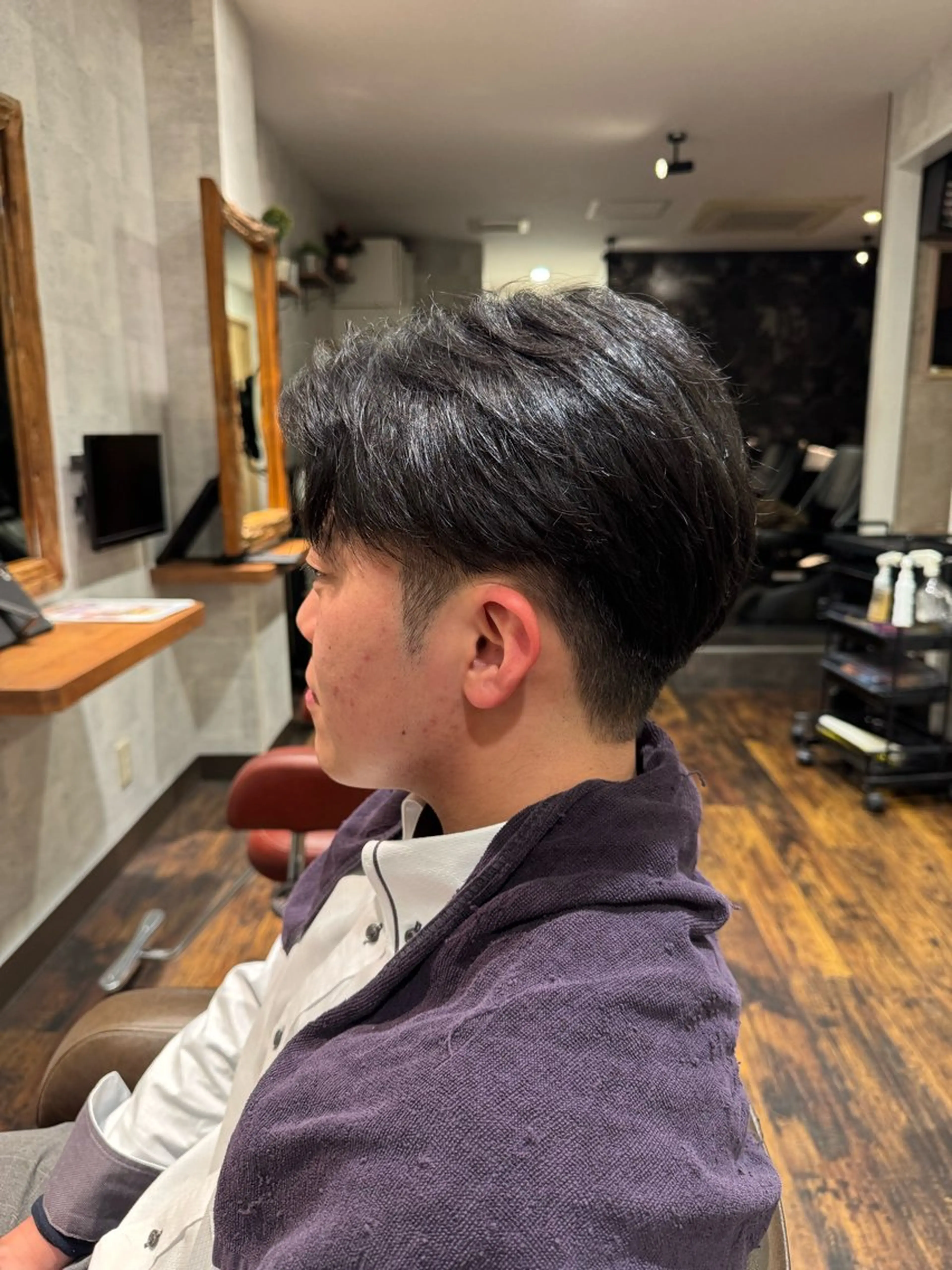 ショート メンズ 刈り上げ ショートヘア カット タニグチ ミツキのマツエク・マツパデザイン