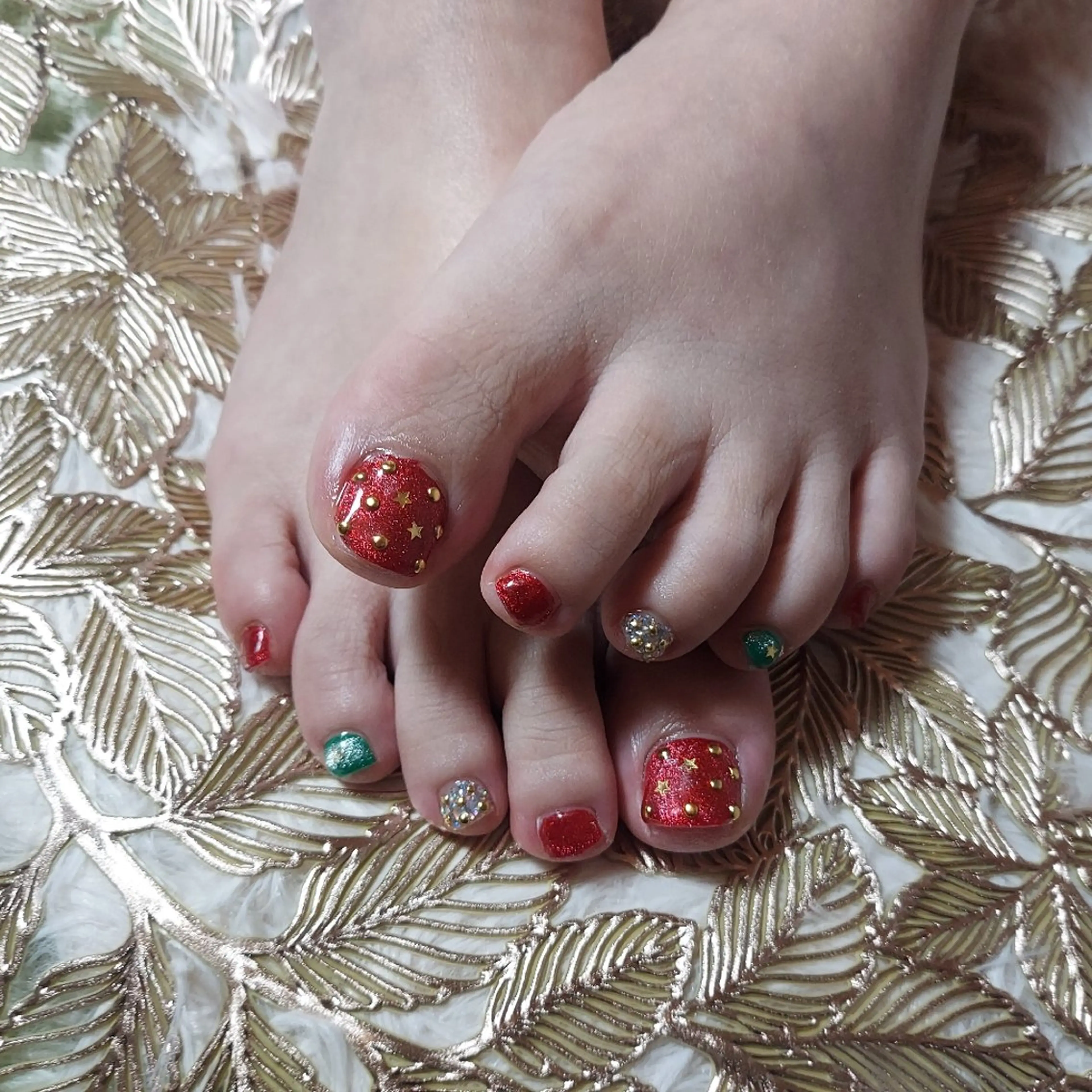 ネイル 冬ネイル クリスマス とりごえ さおりのネイルデザイン