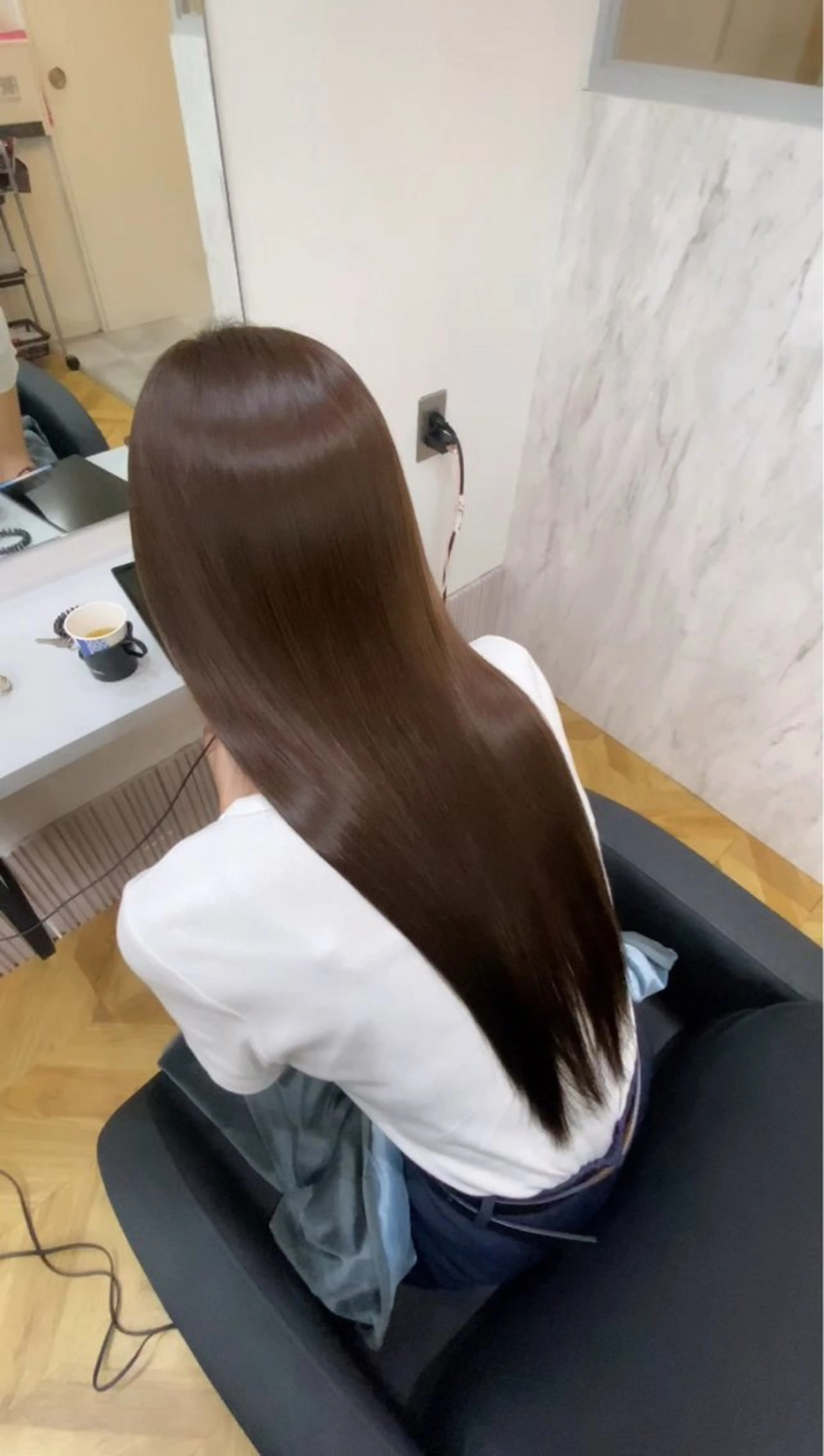 ロング カラー ブラウンカラー ショコラブラウン 髪質改善 トリートメント ヘアカラー トリートメント ヘッドスパ D.I.E.V.A所属・艶ハイトーン特化 tatsuのヘアスタイル