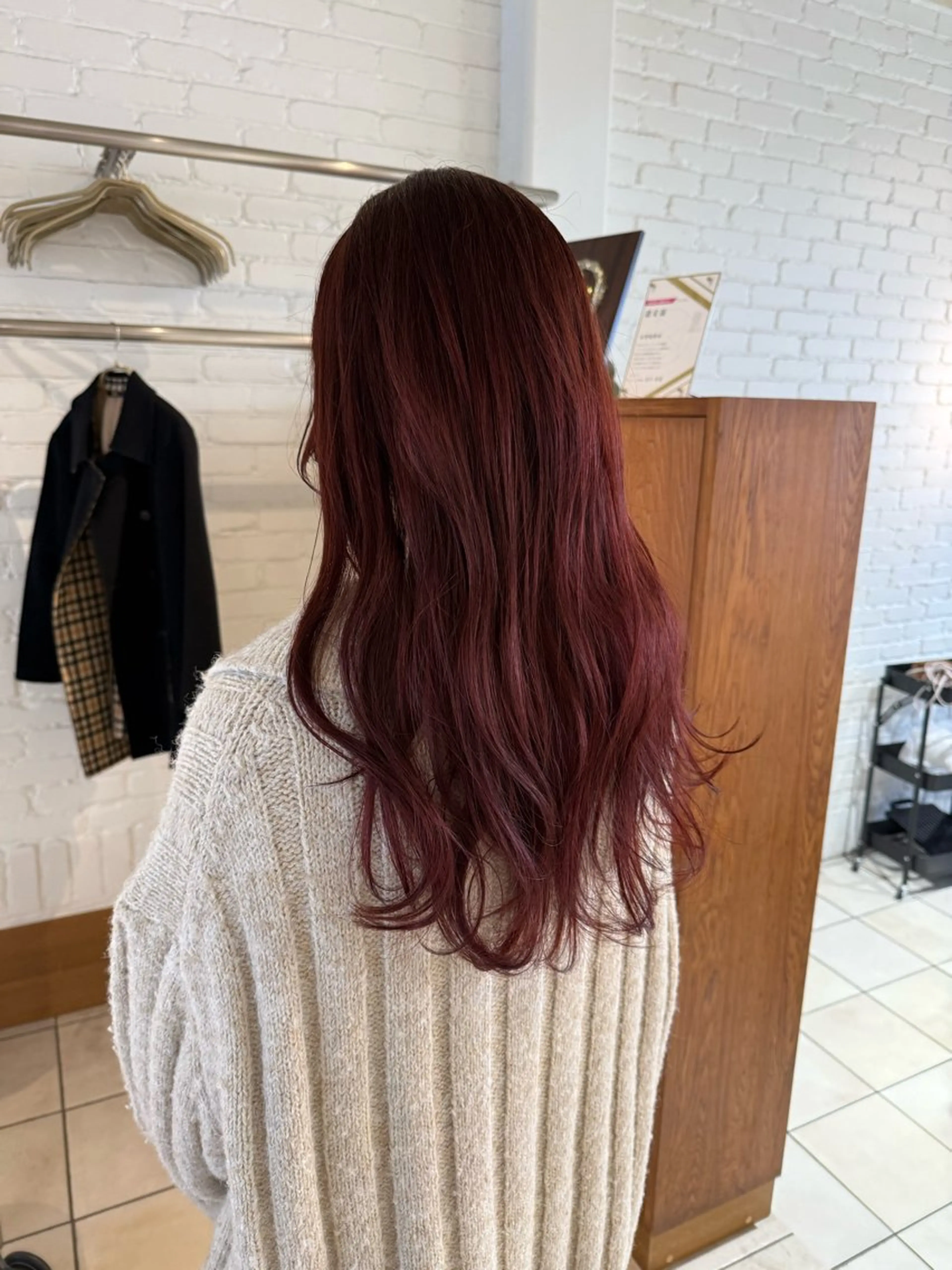 ロング ピンクラベンダー 🌟デザインカラー 🌟コノミ🌟のヘアスタイル