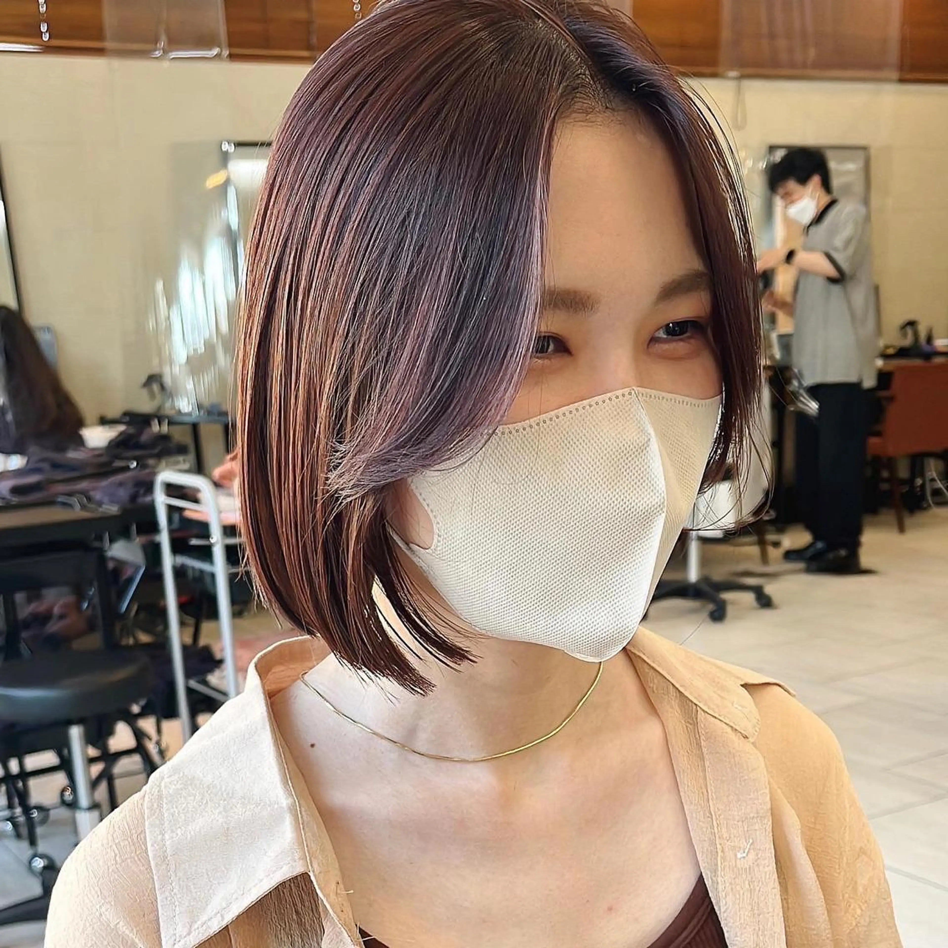 ショート カラー 🌱小顔ヘア/ボブ ミディアム/双葉🌱のヘアスタイル