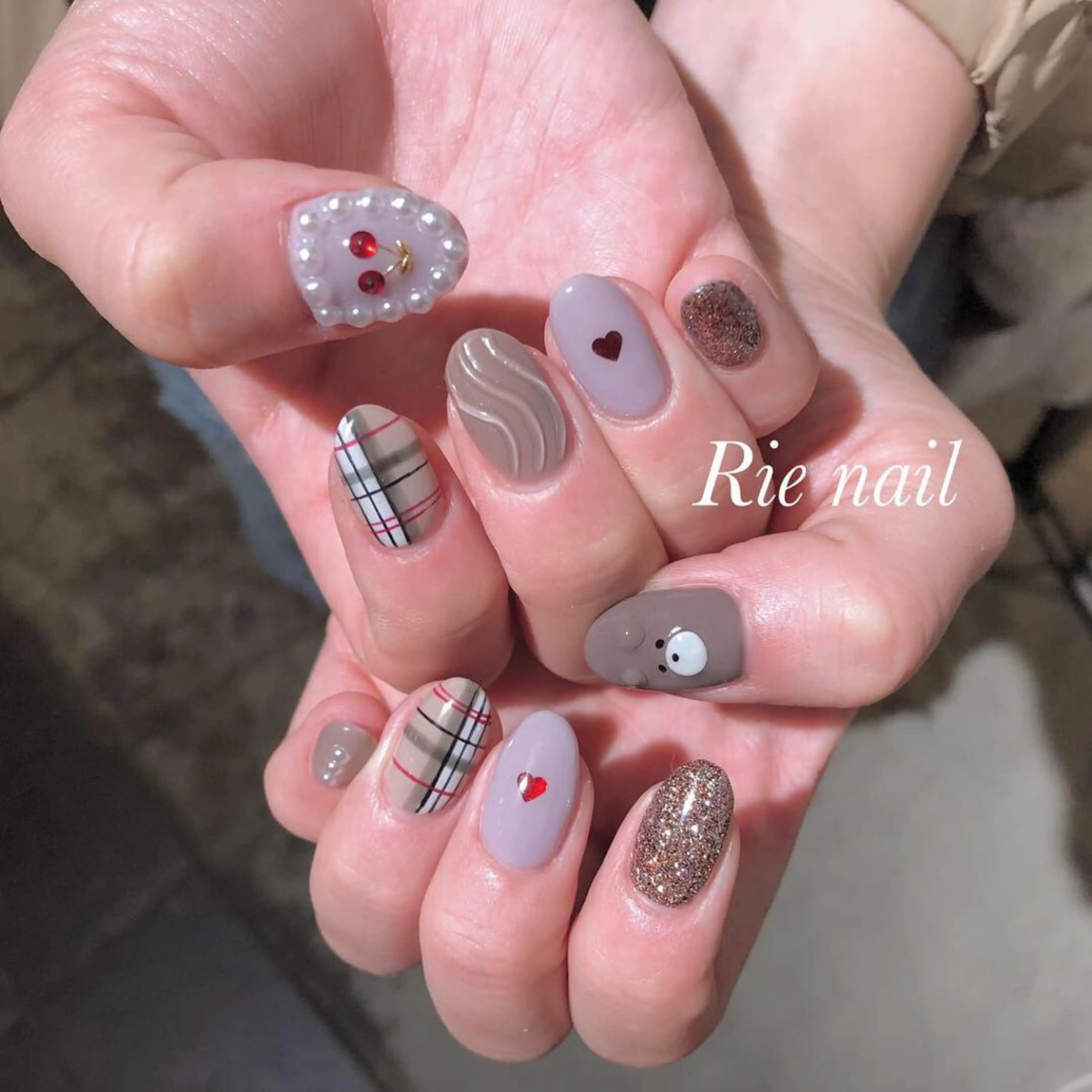 ネイル アートネイル ハンドネイル claire_ rie.のネイルデザイン