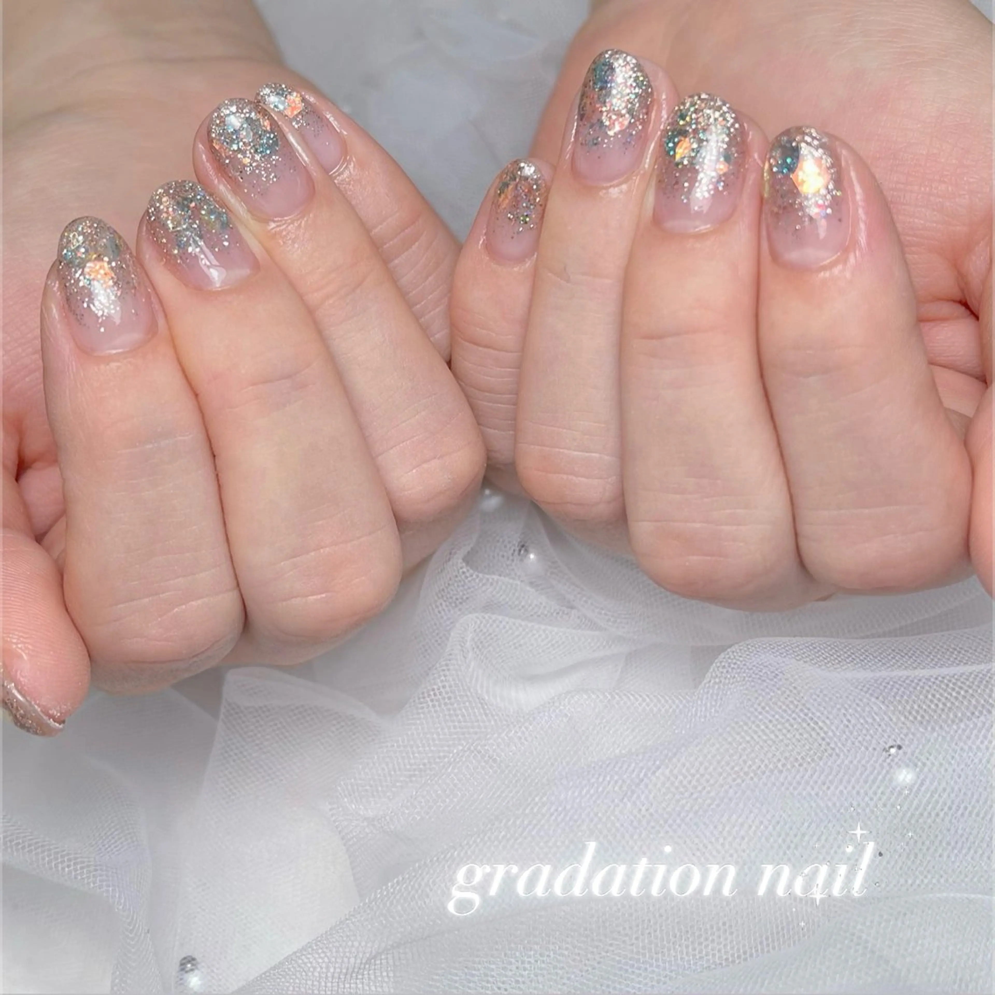 ネイル ジェルネイル グラデーション 韓国ネイル パラジェル シンプルネイル ハンドネイル RE SALONのネイルデザイン