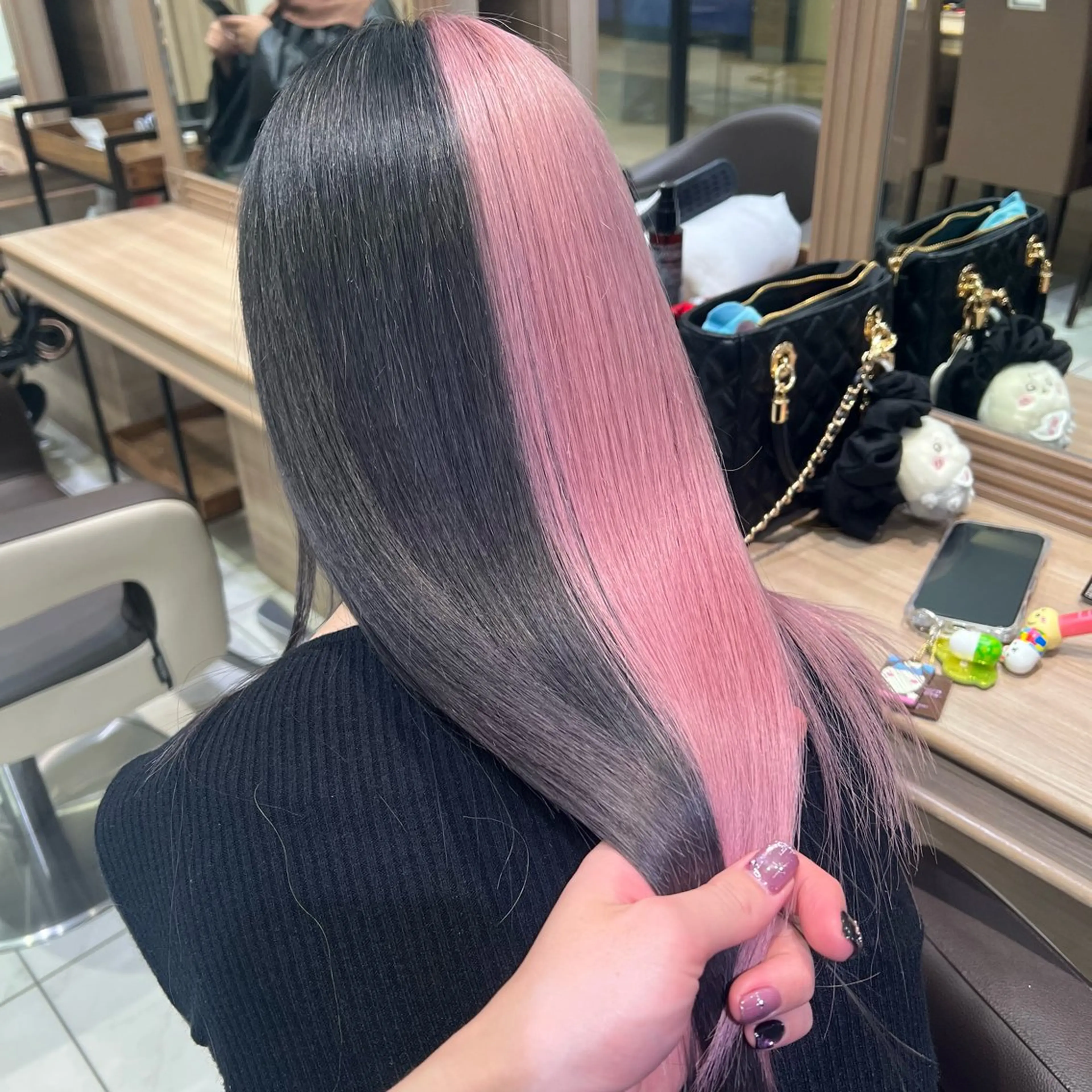 ロング カラー ヘアカラー トリートメント ブリーチ/デザイン 💎ryuyaのヘアスタイル
