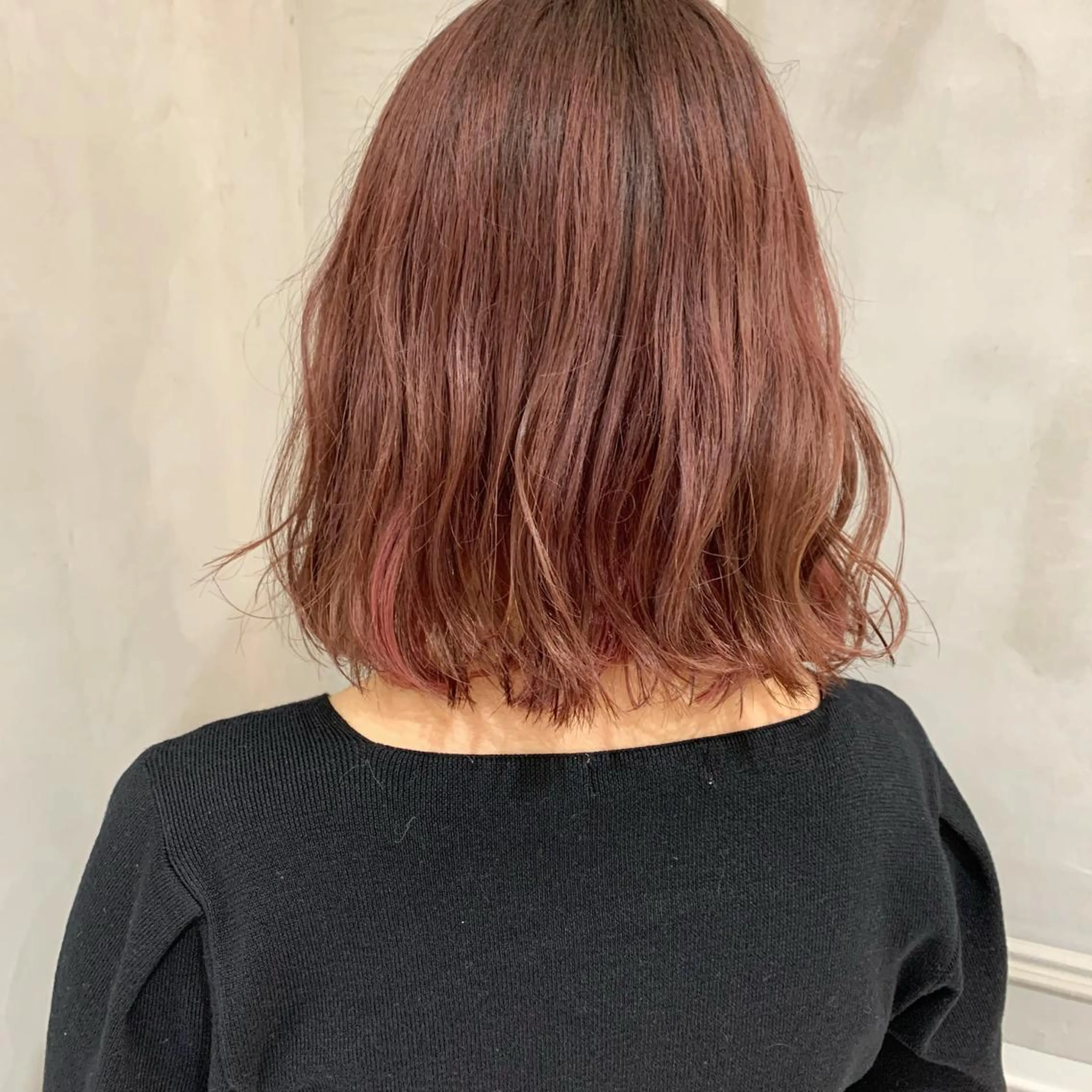 ミディアム オリーブ カラー✨有坂映哉のヘアスタイル