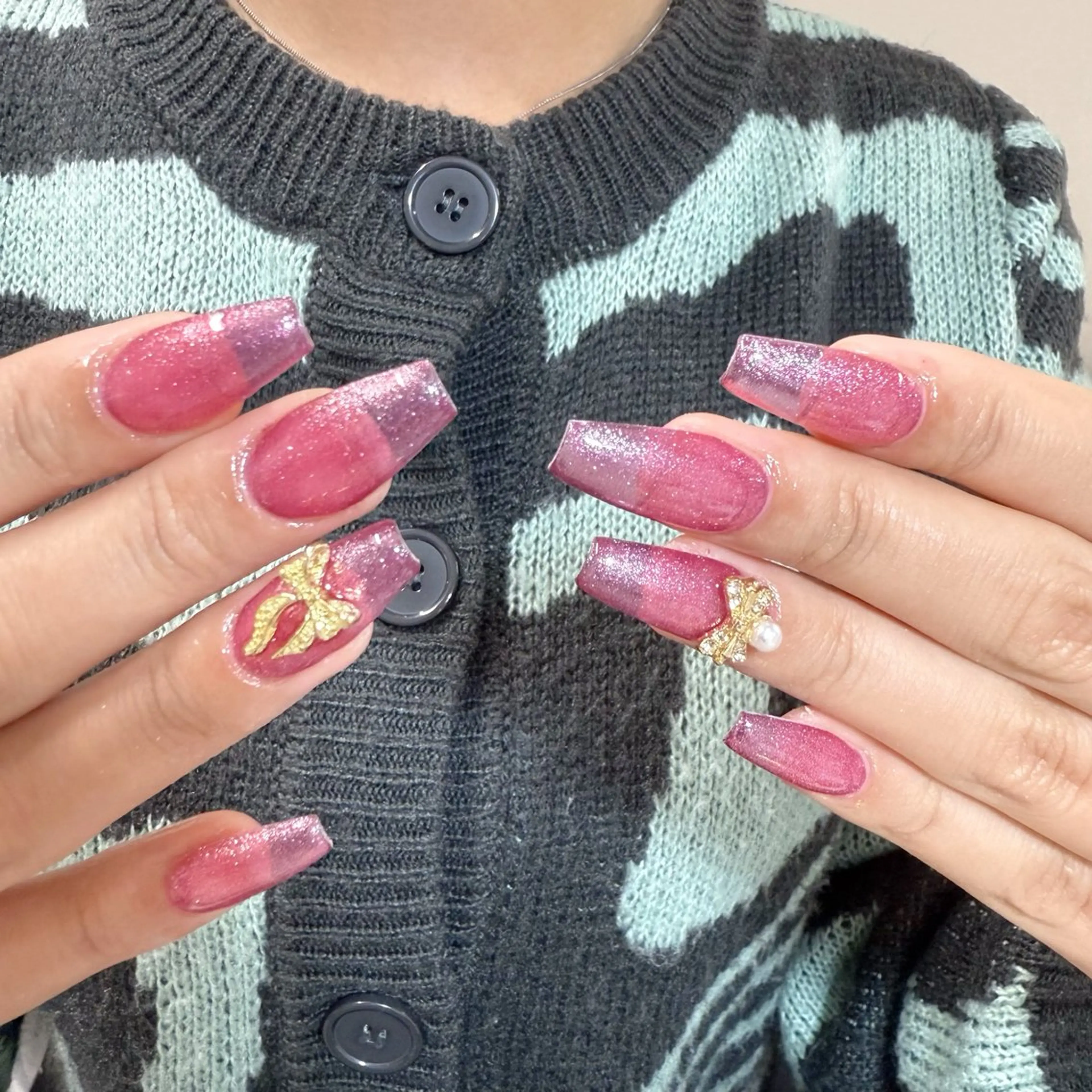 ネイル ハンドネイル 🍄Rina🍄 韓国風ネイルのネイルデザイン