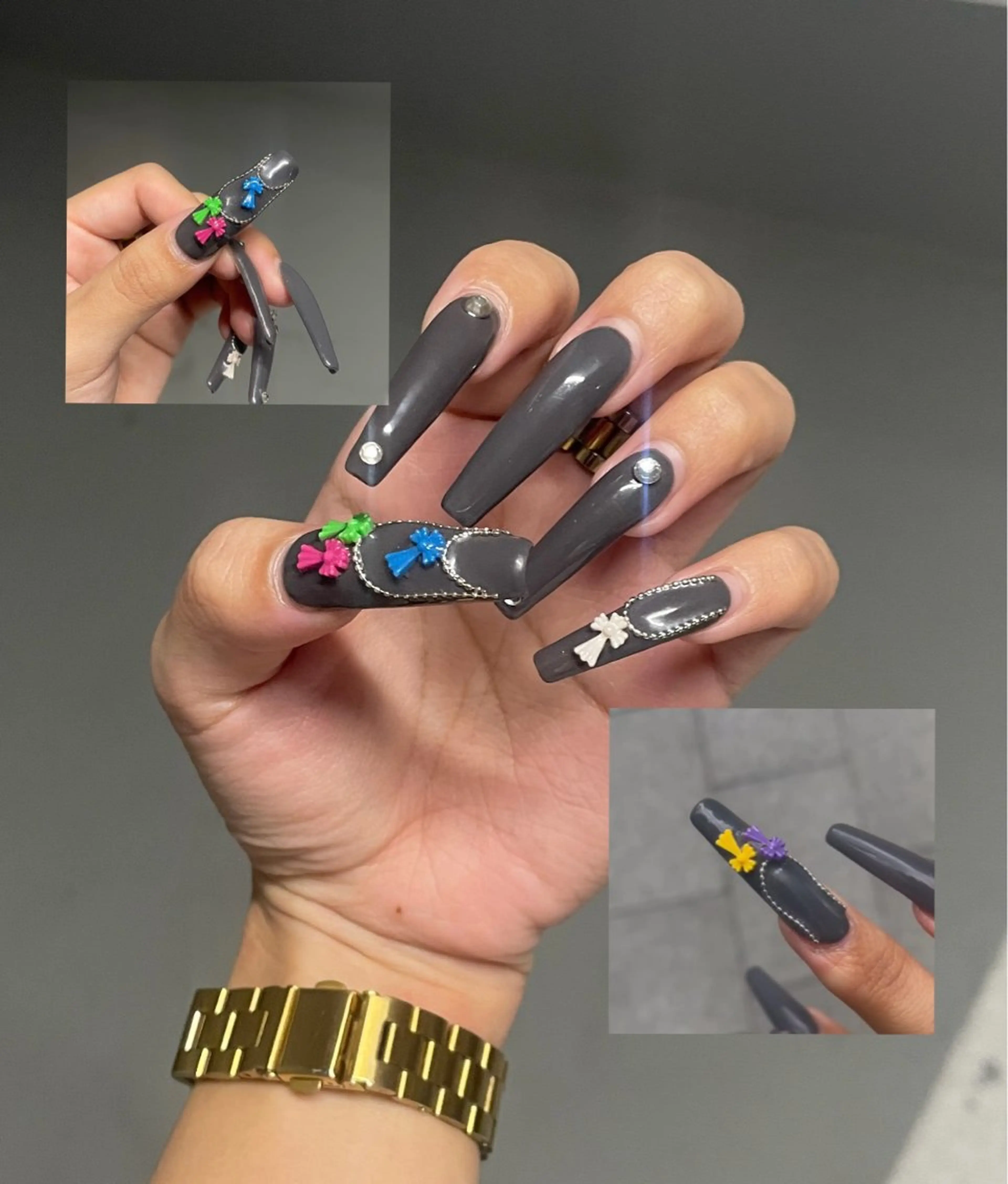 【chrome design】チップ長さだし+クロムネイル/カラークロムパーツオーダー可能です🪽の写真