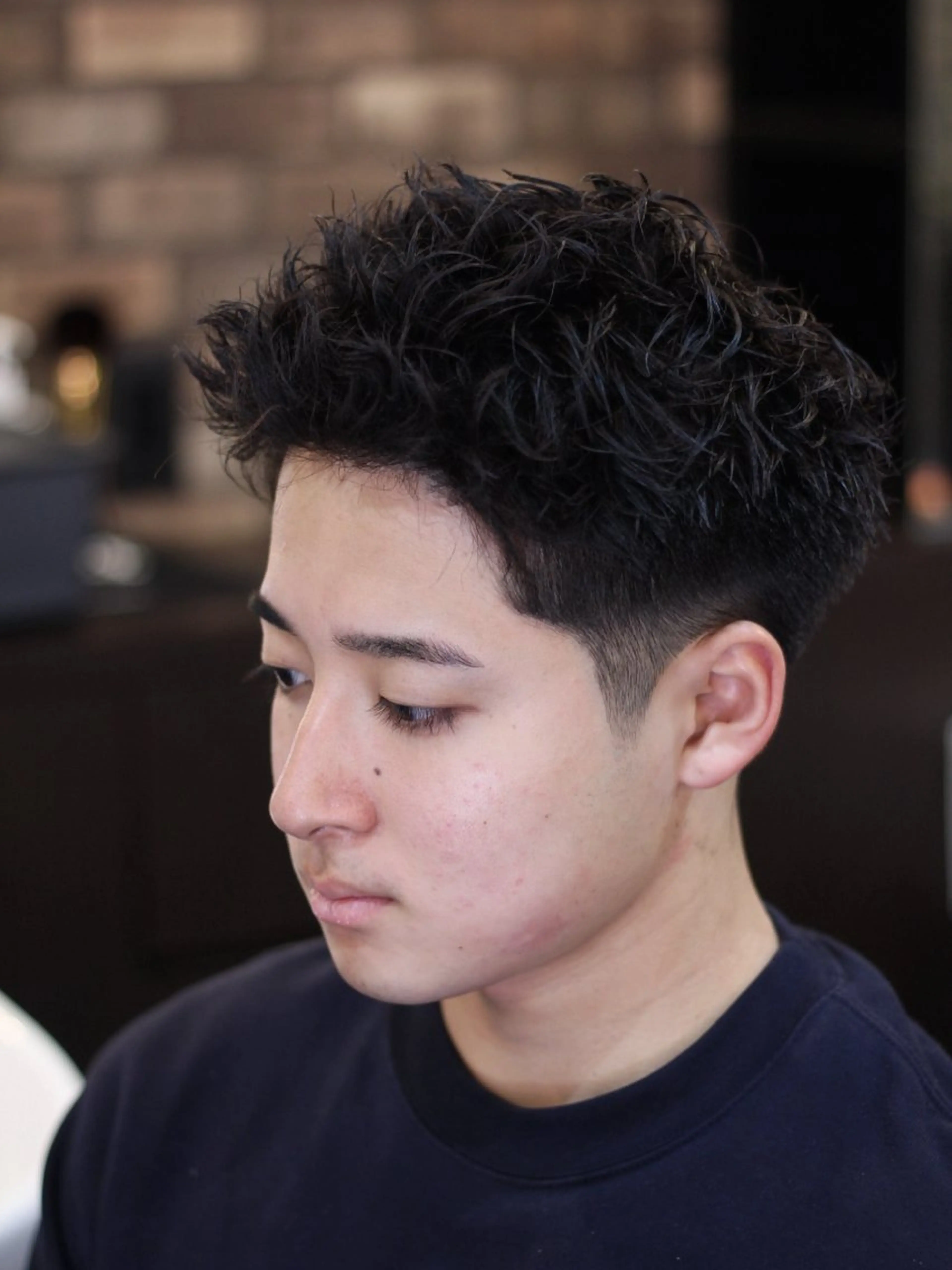 ショート パーマ 鈴木 啓太のヘアスタイル