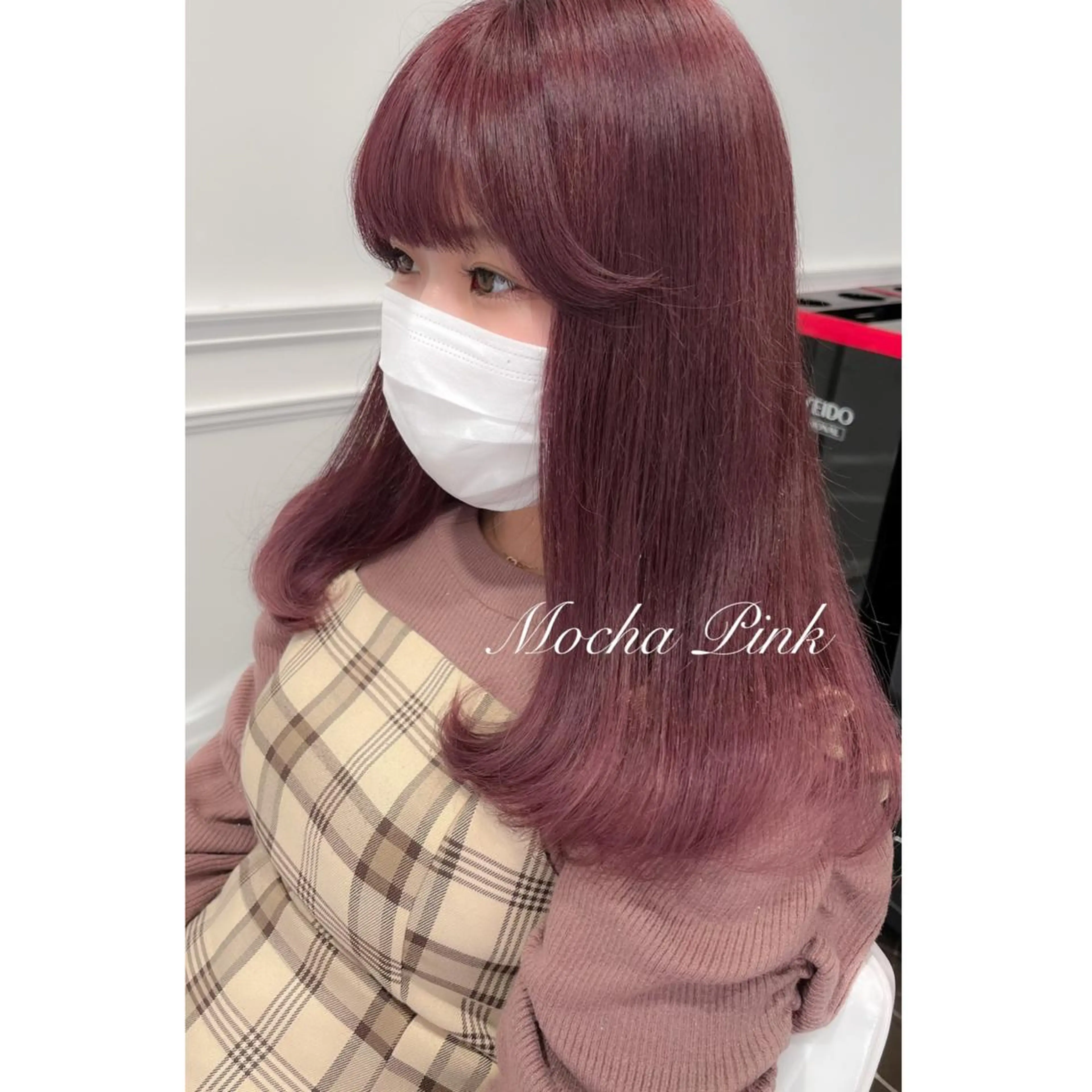 セミロング カラー ブリーチ カット ヘアカラー LOTTA CUCCI所属・miyu /トレンド カラー×艶髪のヘアスタイル