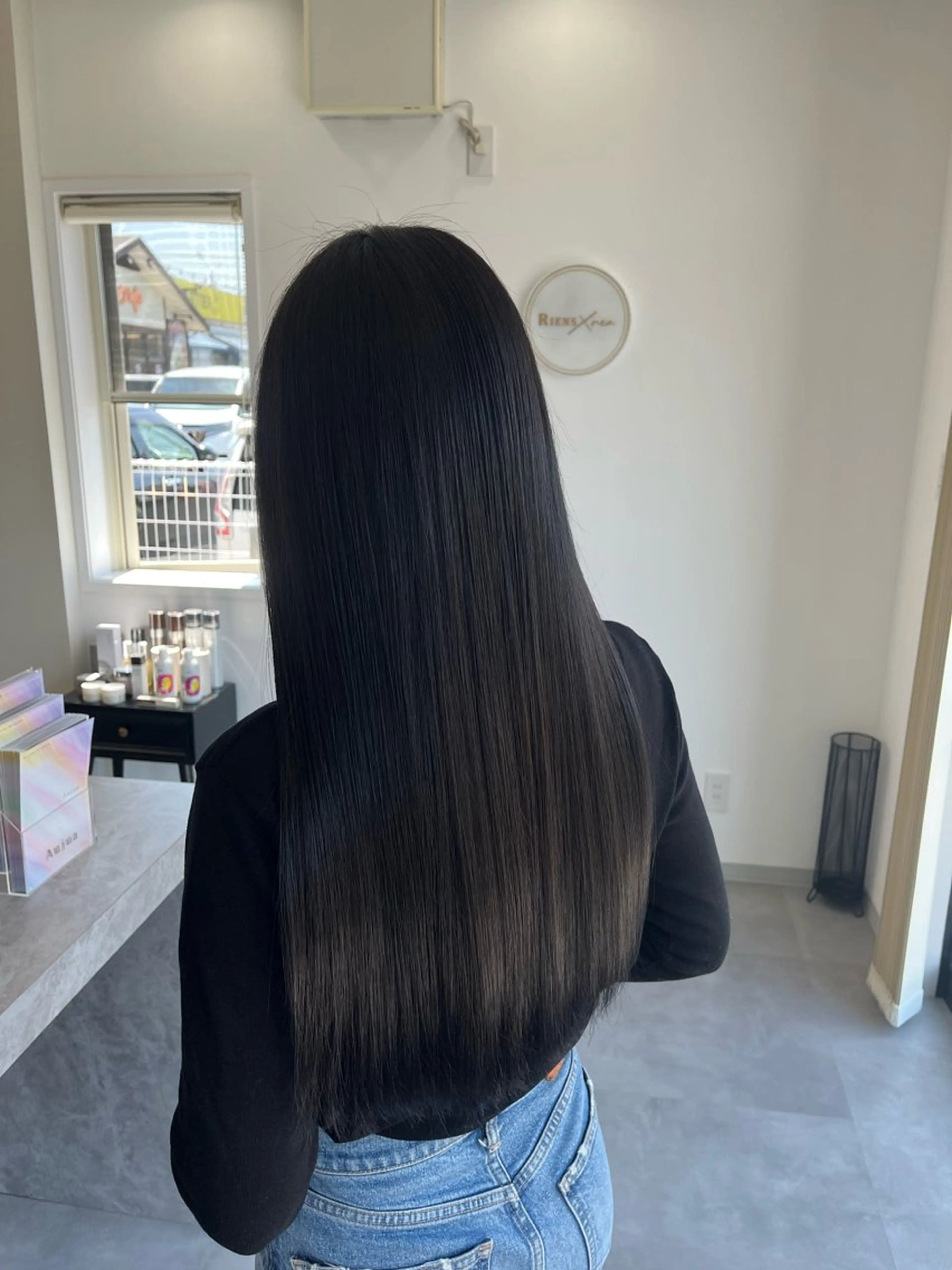 ロング ヘアカラー トリートメント RIENS xrea一樹のヘアスタイル