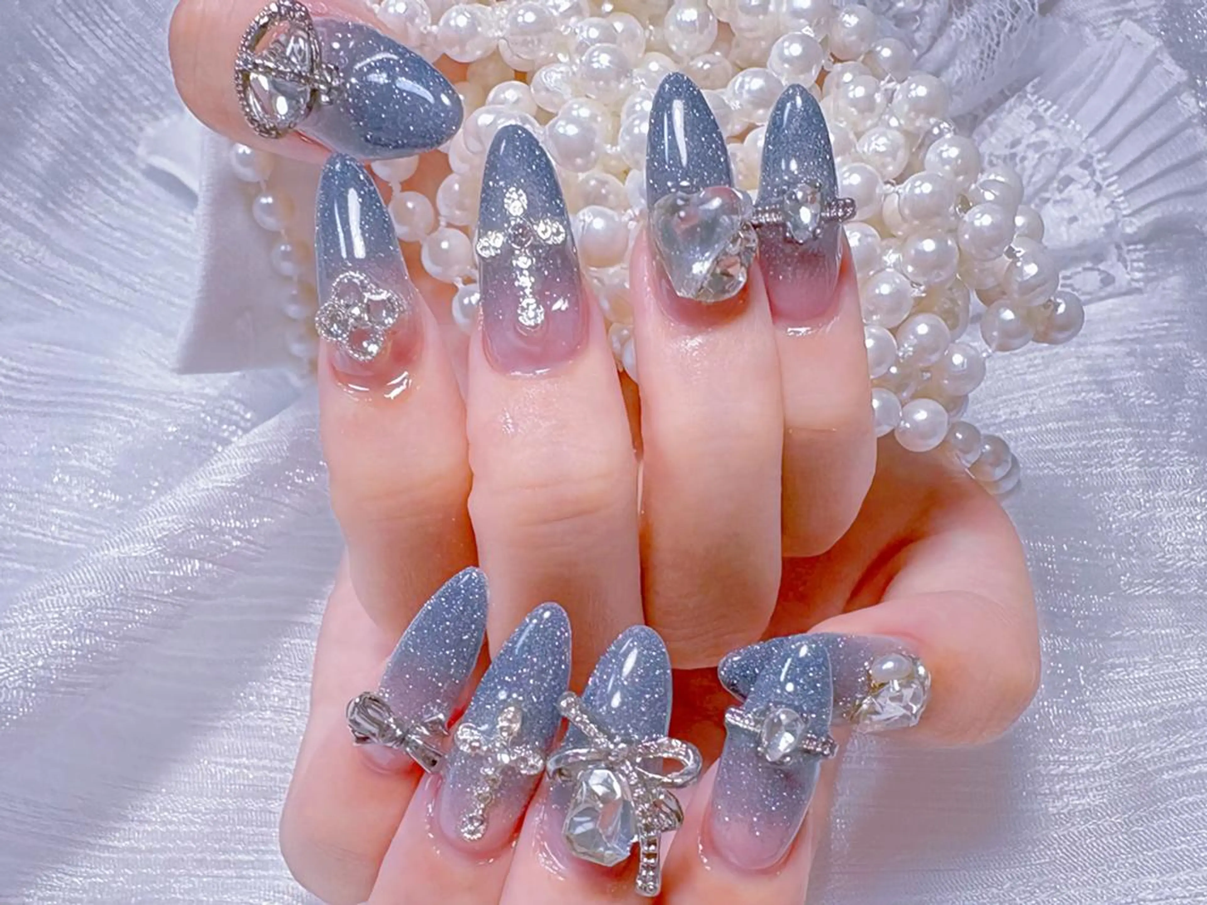 ネイル ハンドネイル 💙羽生 彩光💙のネイルデザイン