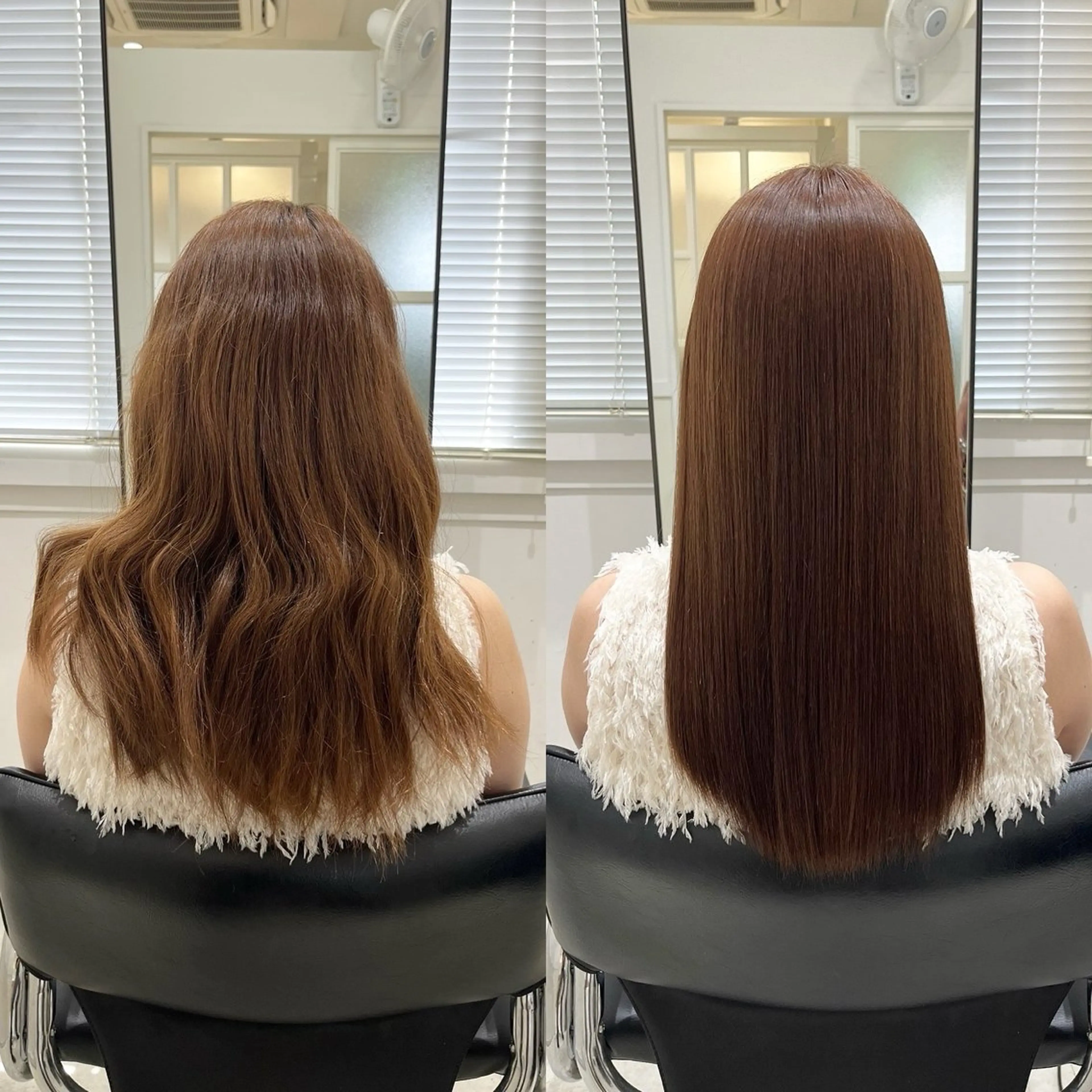 ロング カット 縮毛矯正 トリートメント 全席個室美容室 縮毛矯正/レイヤーのヘアスタイル