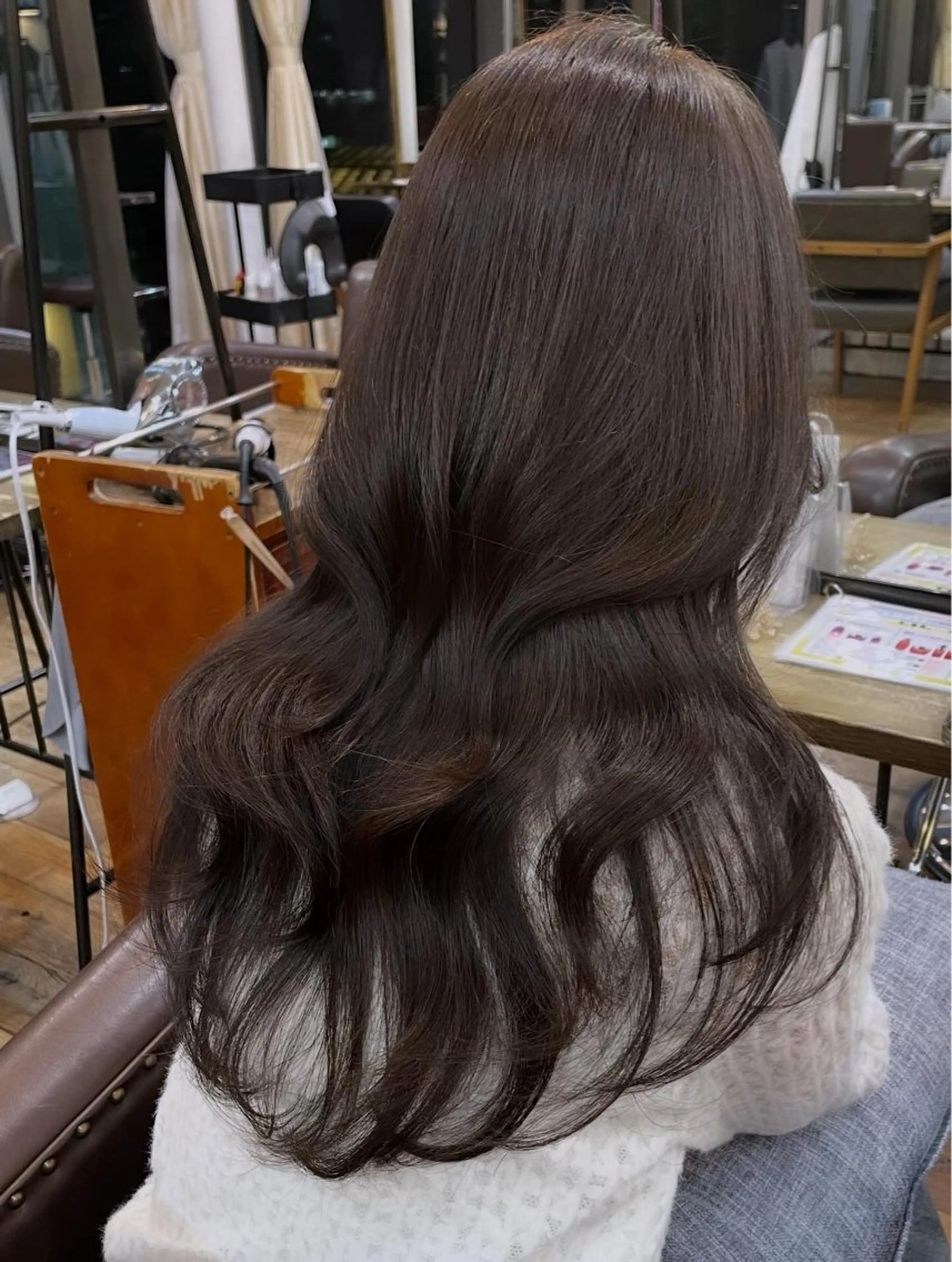 ロング カラー ブラウンカラー チョコレートブラウン ヘアカラー kahona/カラー /パーマ/銀座のヘアスタイル