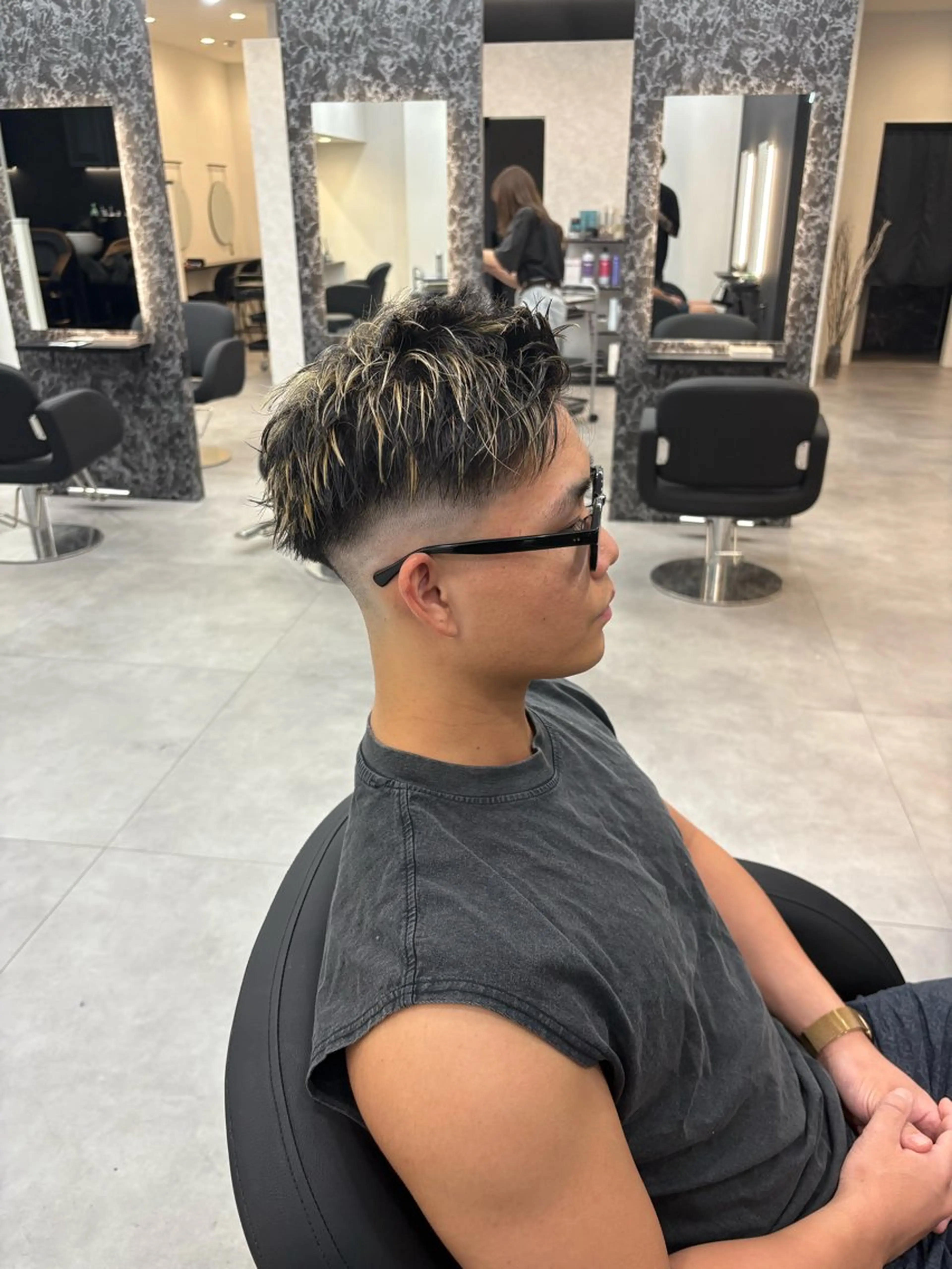 メンズ 善財 康葵のヘアスタイル