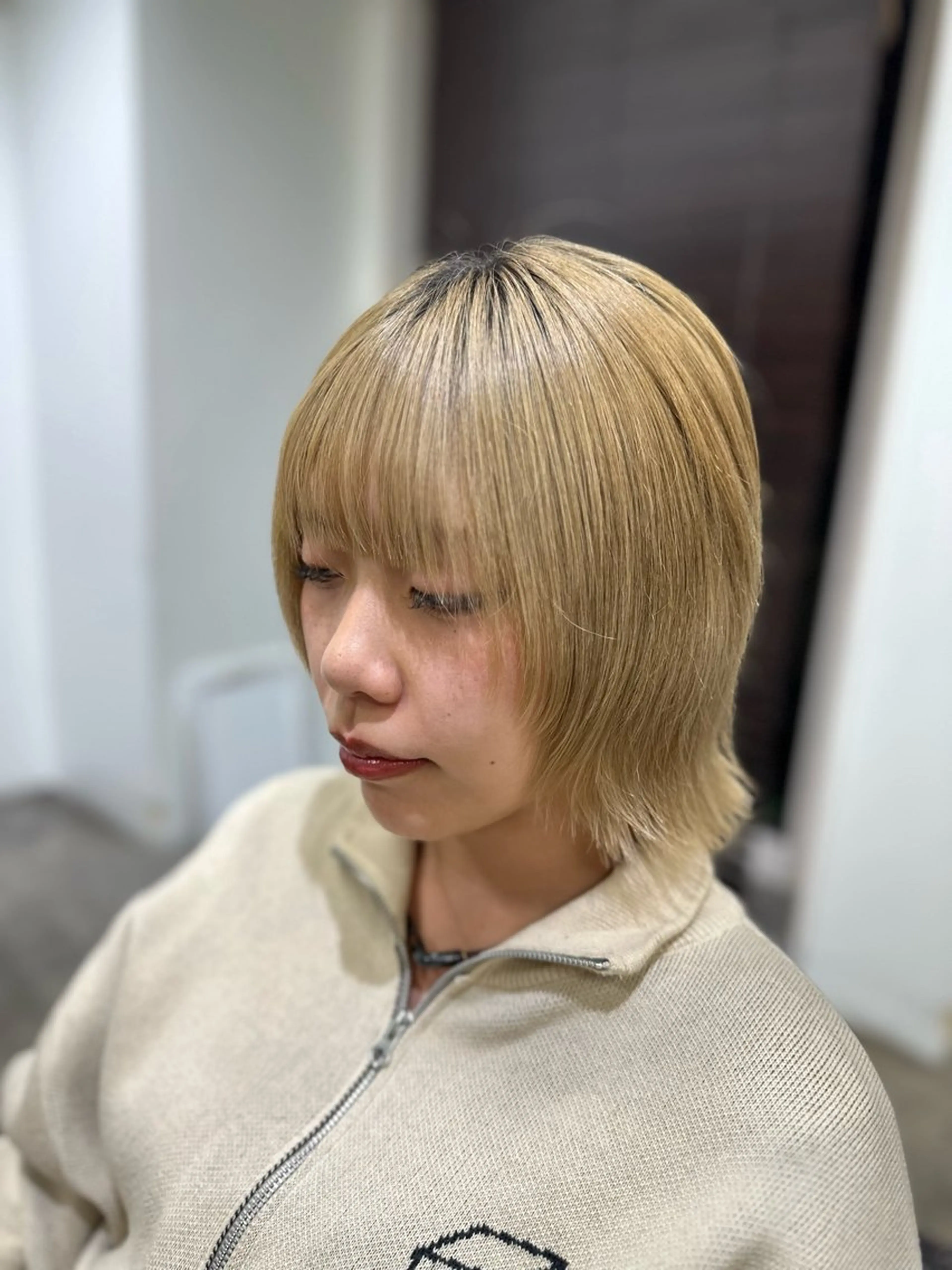 ショート カラー 切りっぱなしボブ ボブ 外ハネヘア カット ヘアカラー トリートメント ボブ/レイヤー/透明 感カラー/Dai🌿のヘアスタイル