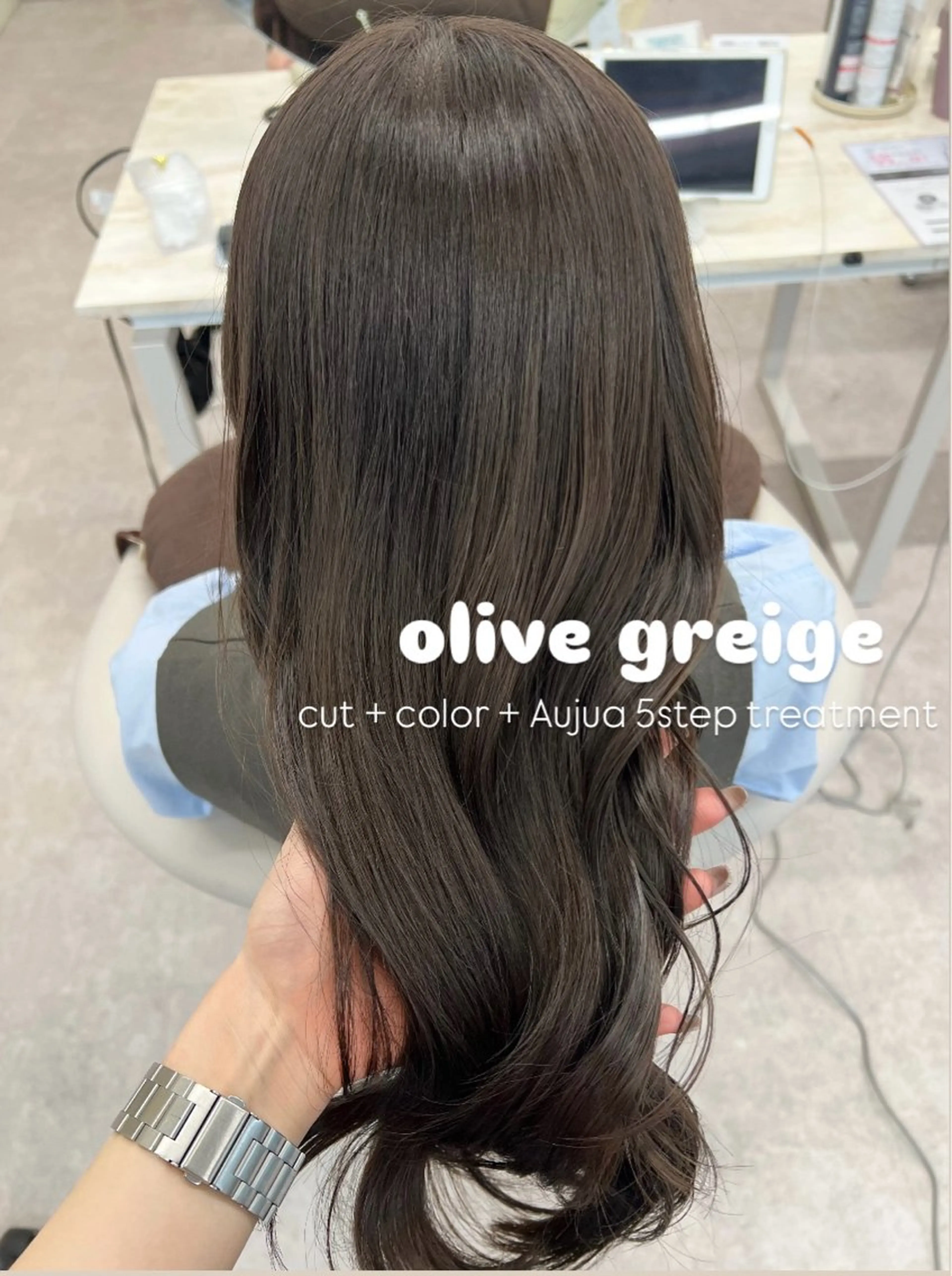 ロング カラー ベージュカラー 透明感カラー ハイライトカラー ハイライト カット ヘアカラー トリートメント 美髪矯正/髪質改善/ 艶髪🤍伊藤梨紗のヘアスタイル