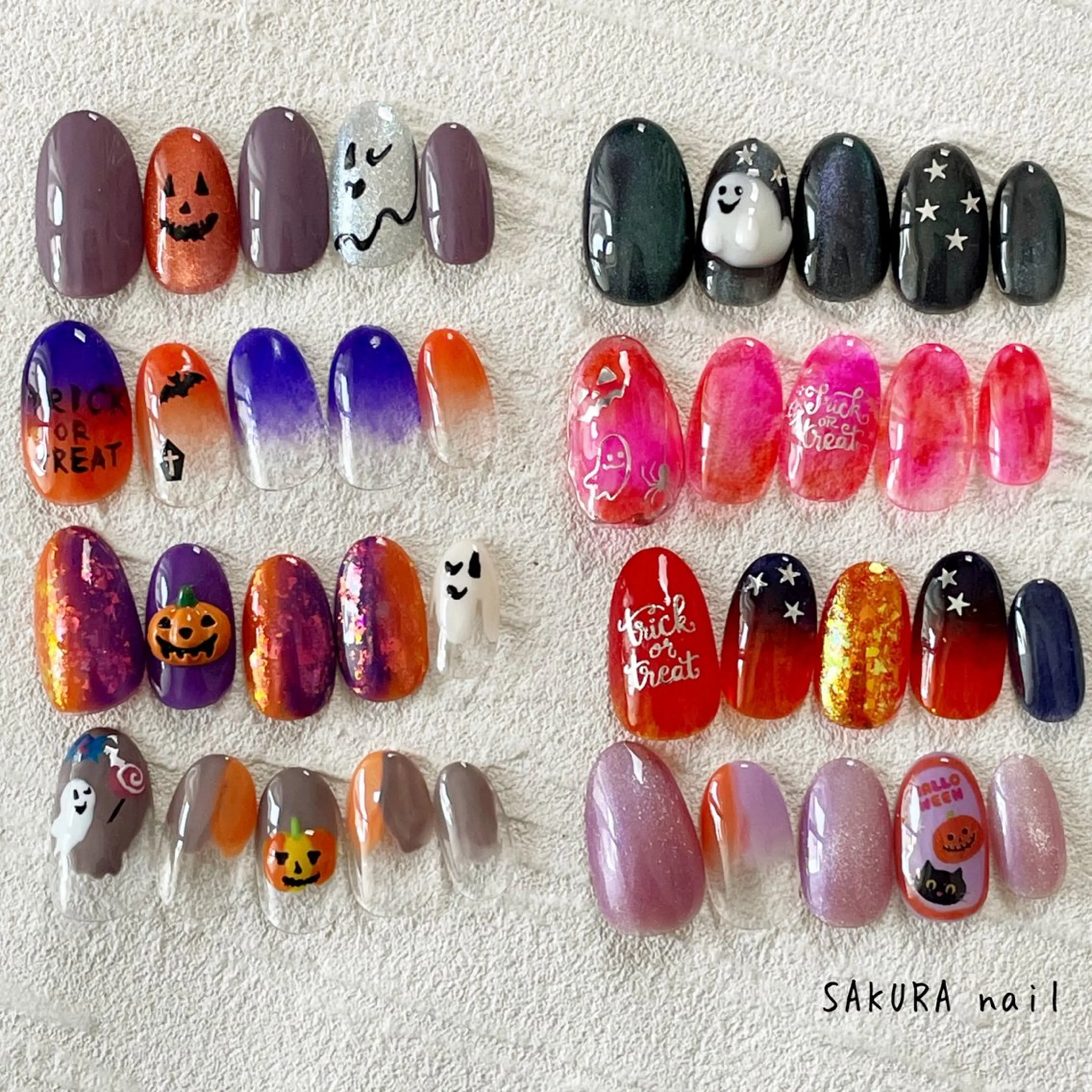 ネイル ハロウィン ハンドネイル SAKURA nailのネイルデザイン