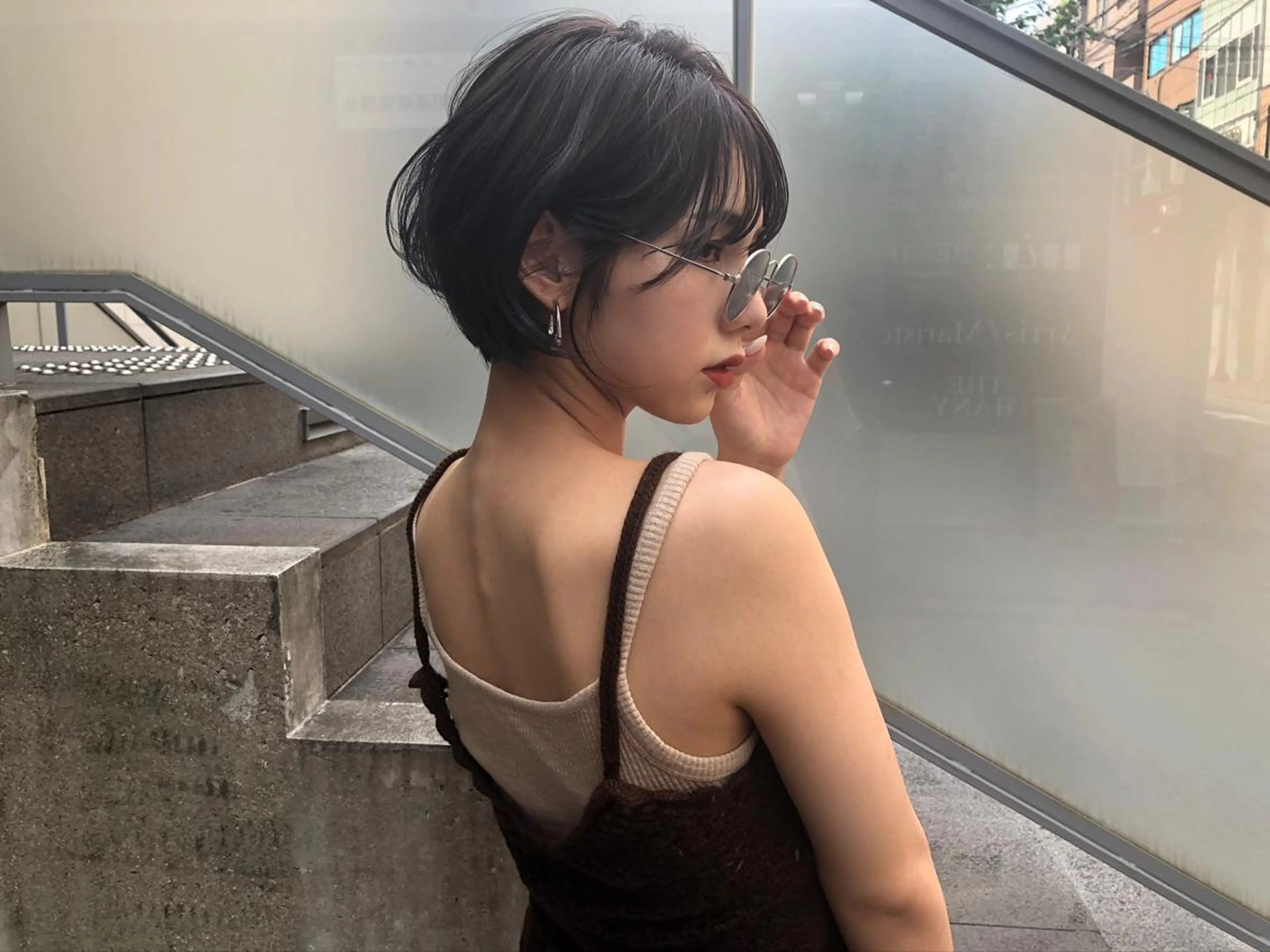 ショート カラー ショート/ボブ/ 心斎橋/宮脇美奈のヘアスタイル