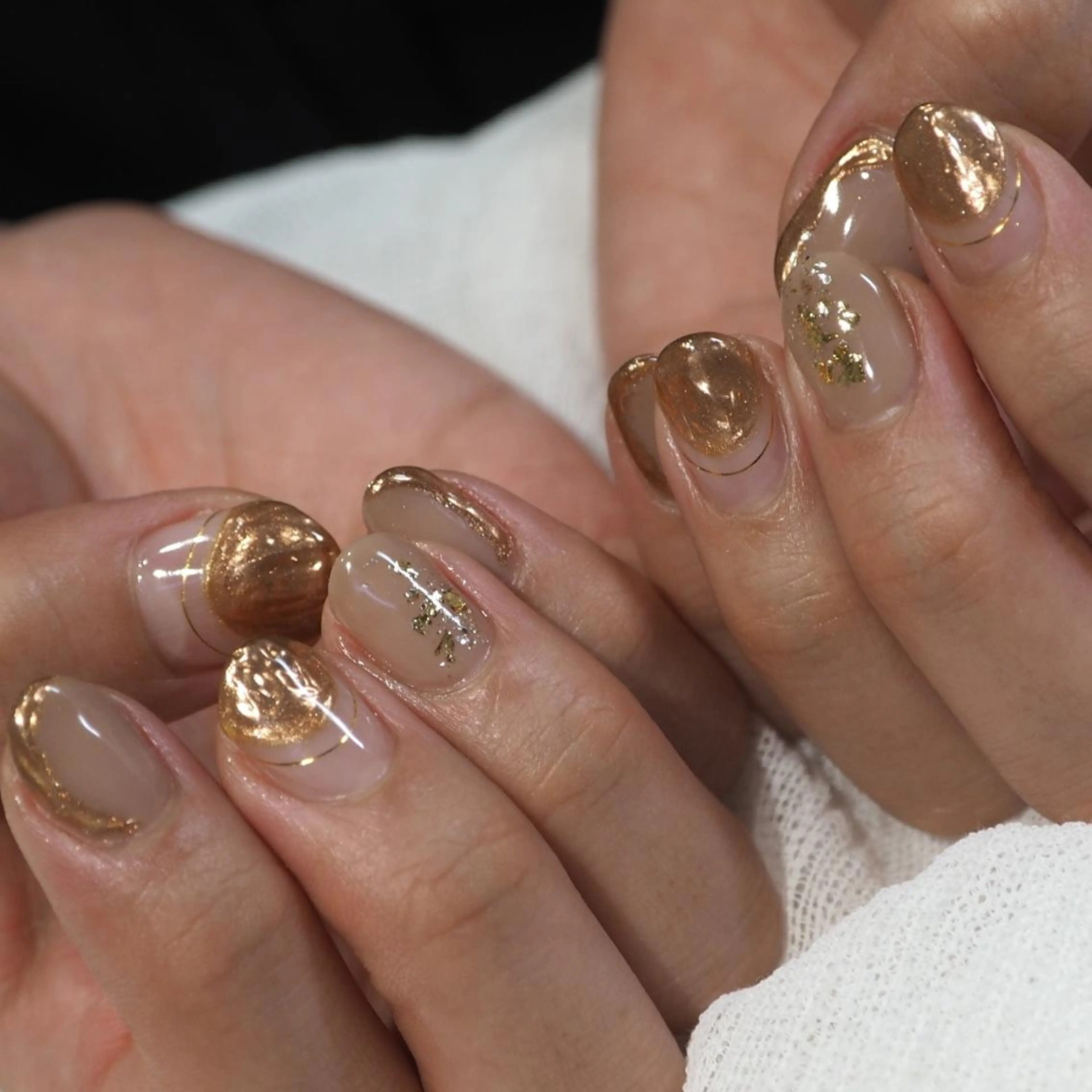 ネイル アートネイル ニュアンスネイル ハンドネイル infinity skyのネイルデザイン