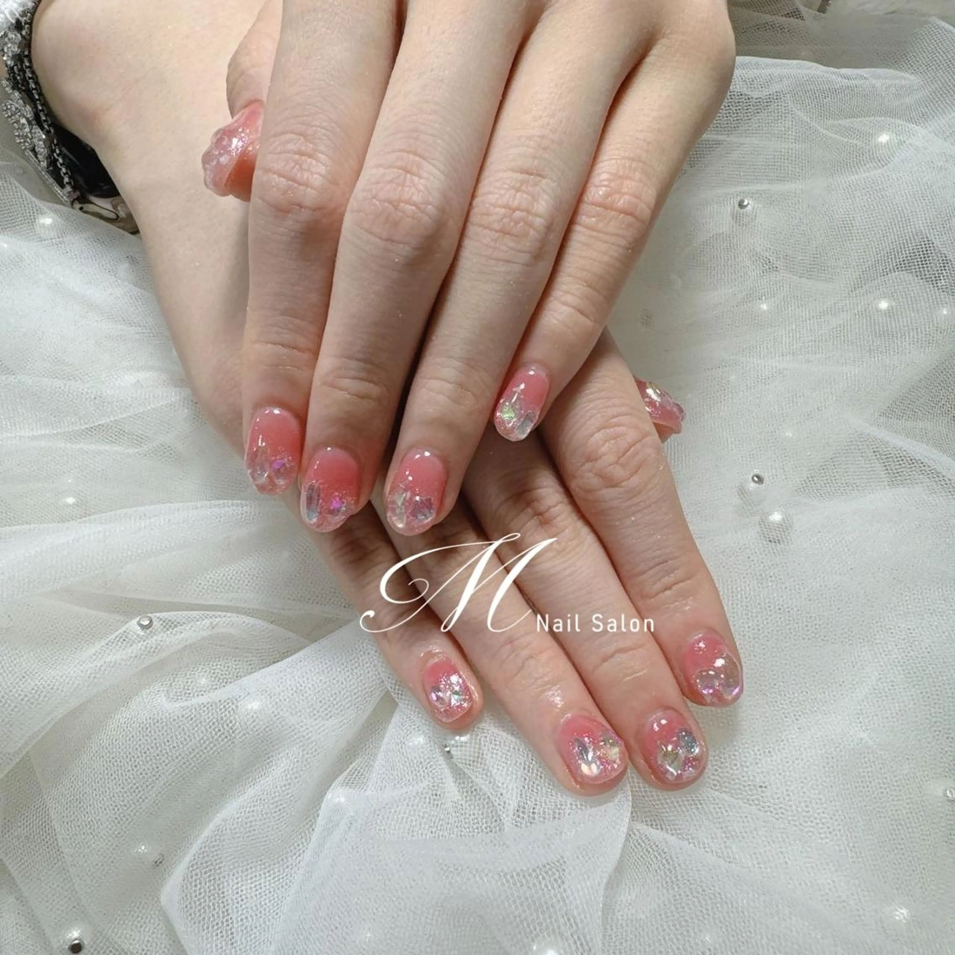 ネイル M✨ワンホン風ネイル パラジェル取扱🦋ニのネイルデザイン
