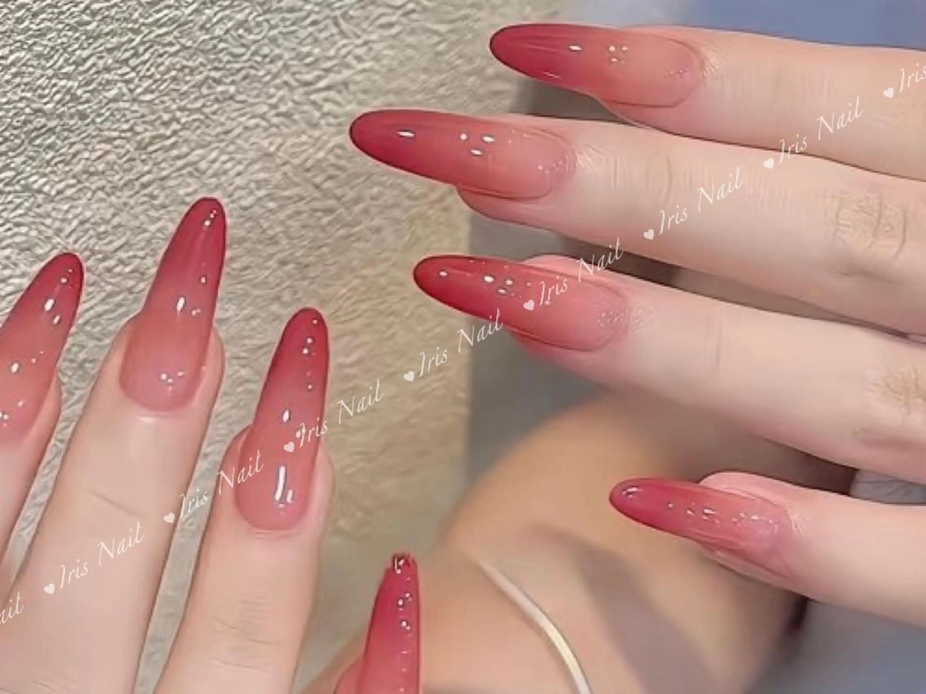 ネイル グラデーション ハンドネイル ハンドケア 🍒IRIS Nail🌸のネイルデザイン