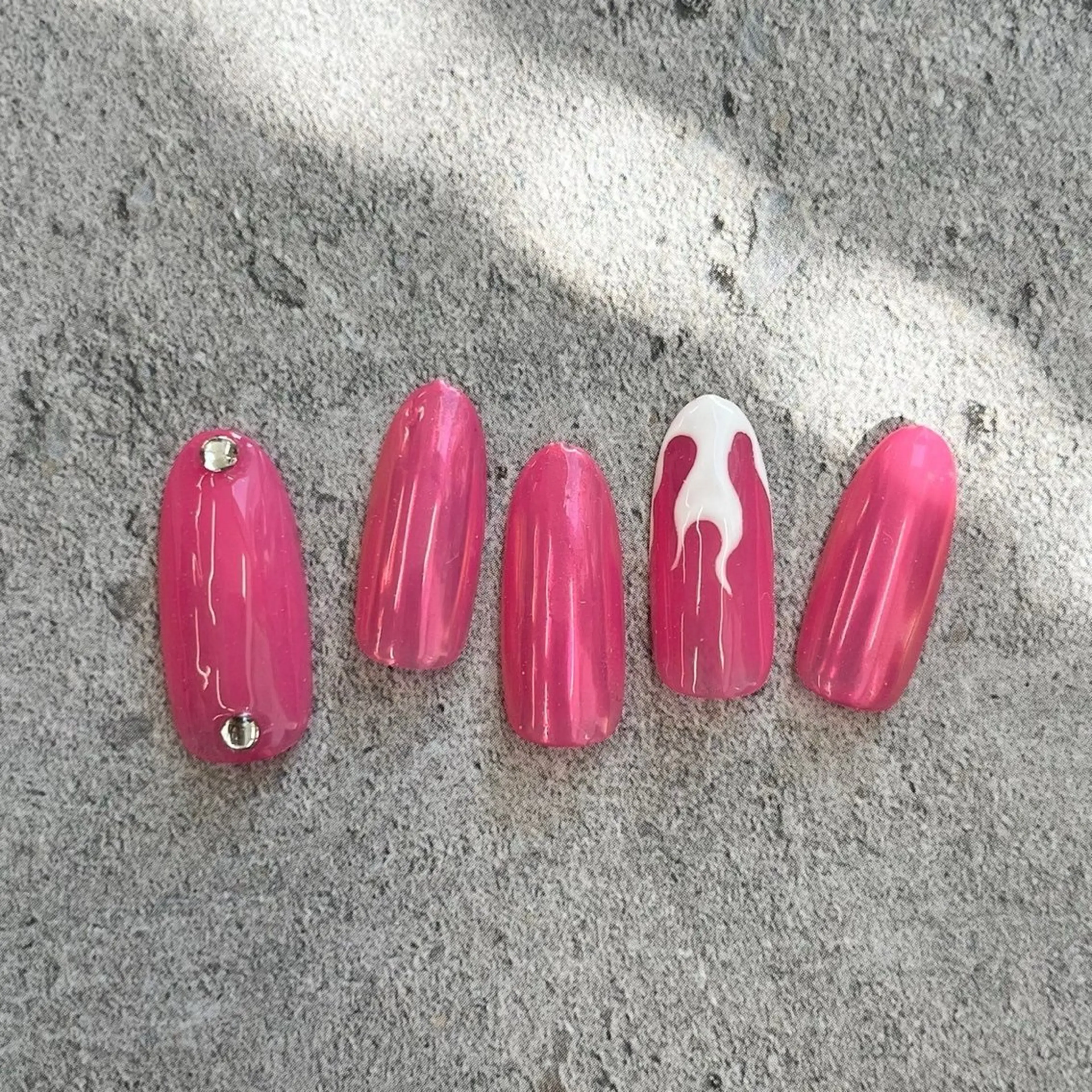 ネイル ⭐︎休業中の練習⭐︎ JNA認定講師髙橋のネイルデザイン