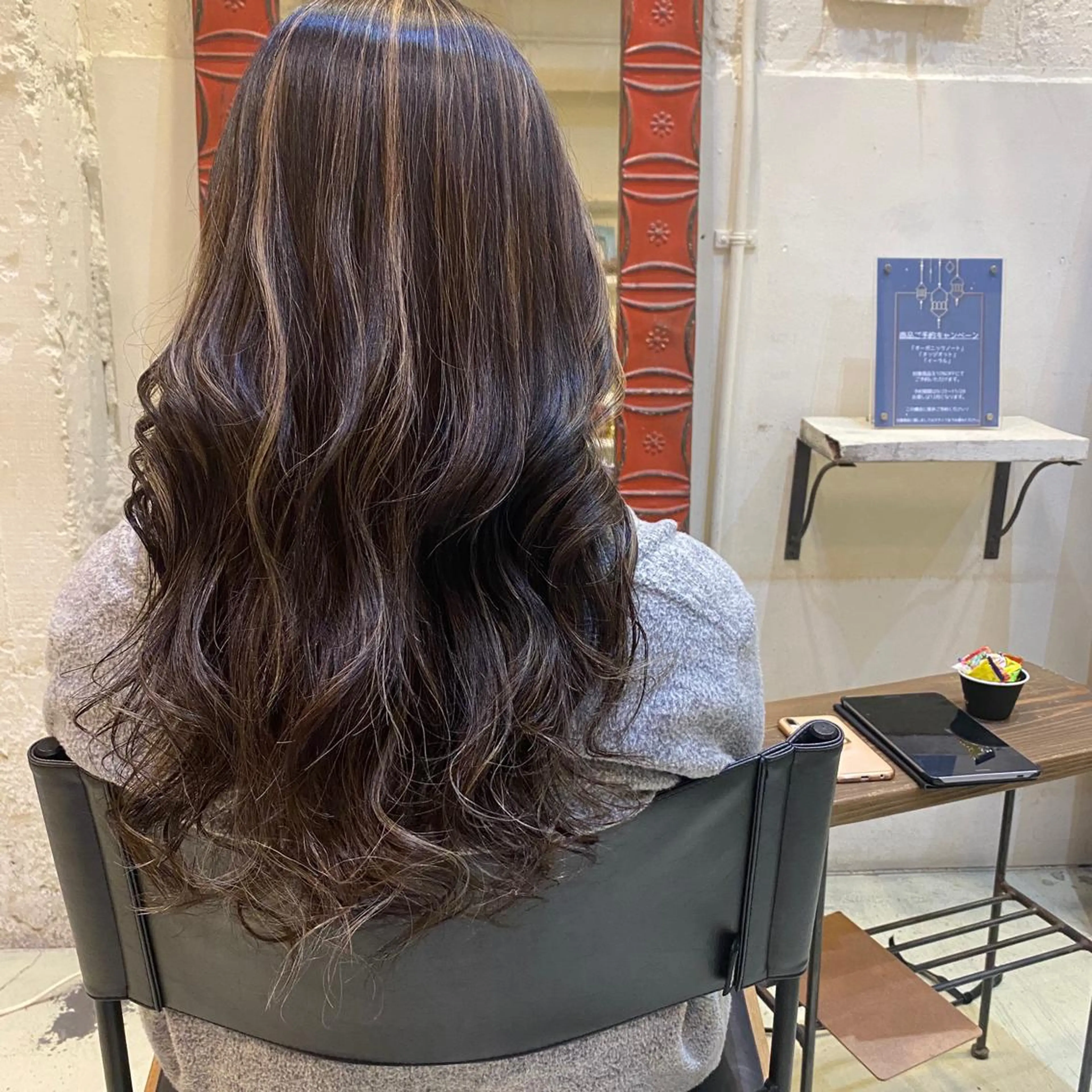 ロング カラー ハイライトカラー ハイライト 谷九/天王寺/上本町 ショート/ボブ/北川のヘアスタイル