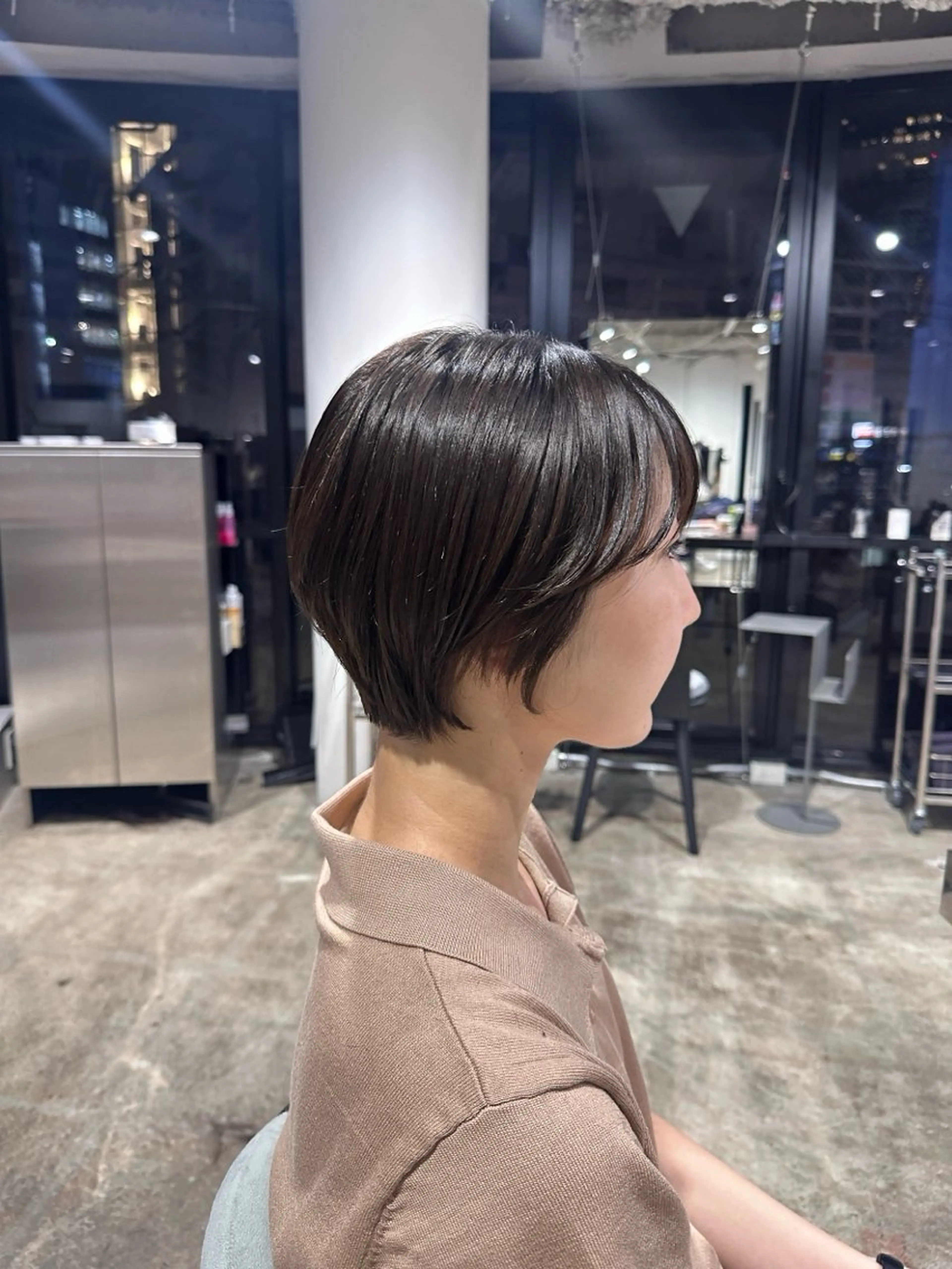 ショート カラー ショートヘア トリートメント 髪質改善/レイヤー/ 大阪/ヨシノヒメカのヘアスタイル
