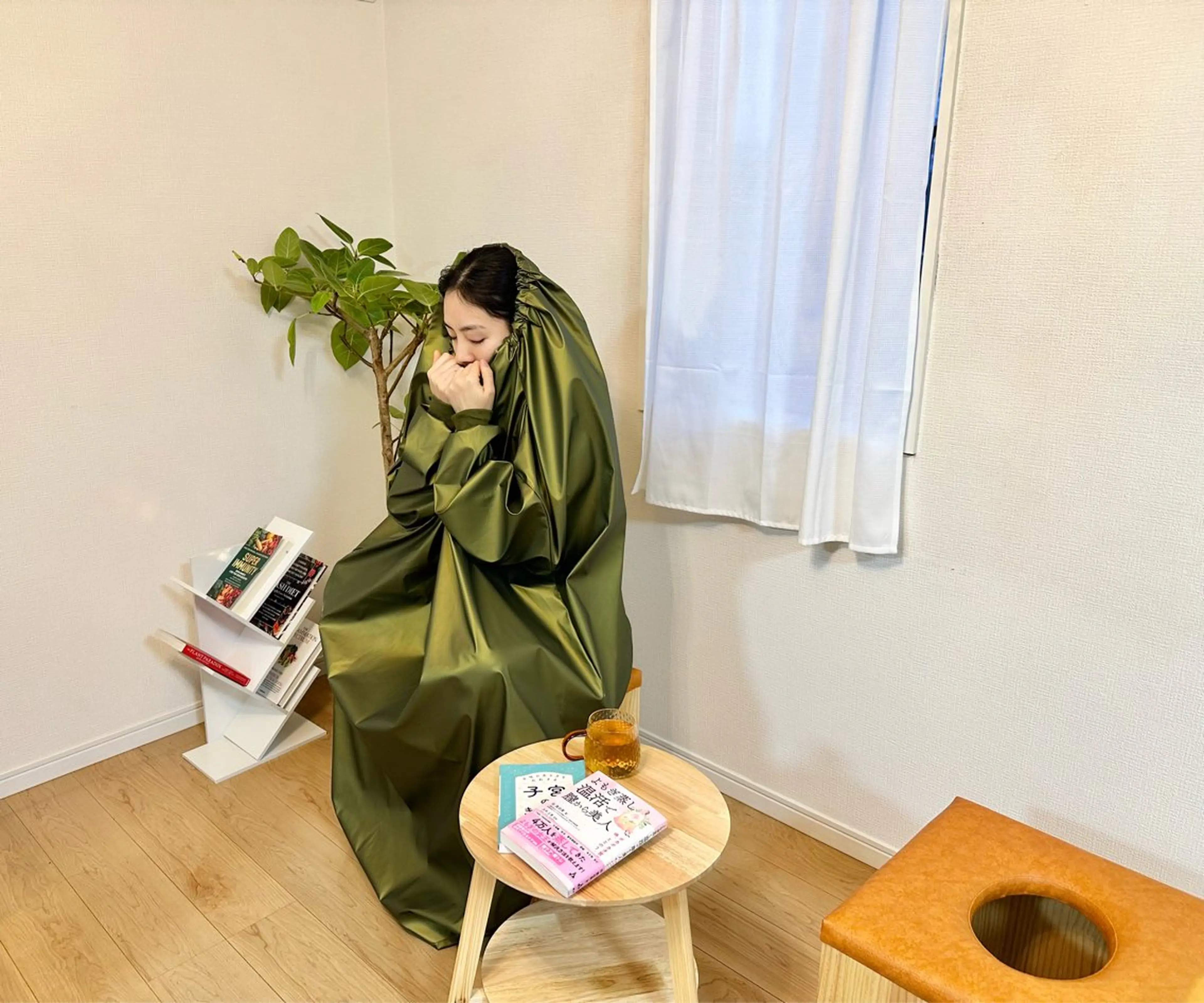 よもぎ蒸しの写真