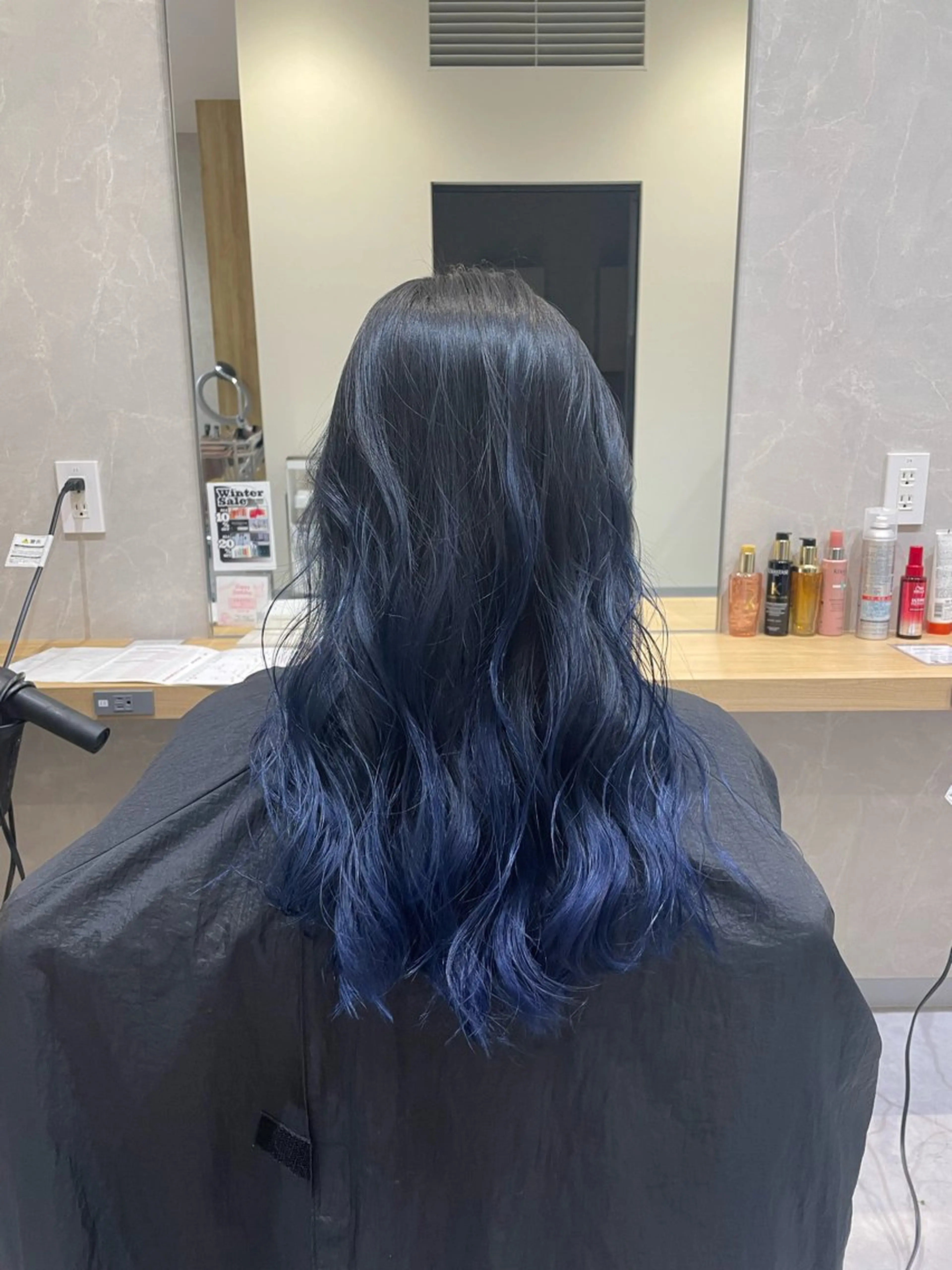 ロング カラー バレイヤージュ レイヤーカット ハイトーンカラー 縮毛矯正/ジャックのヘアスタイル