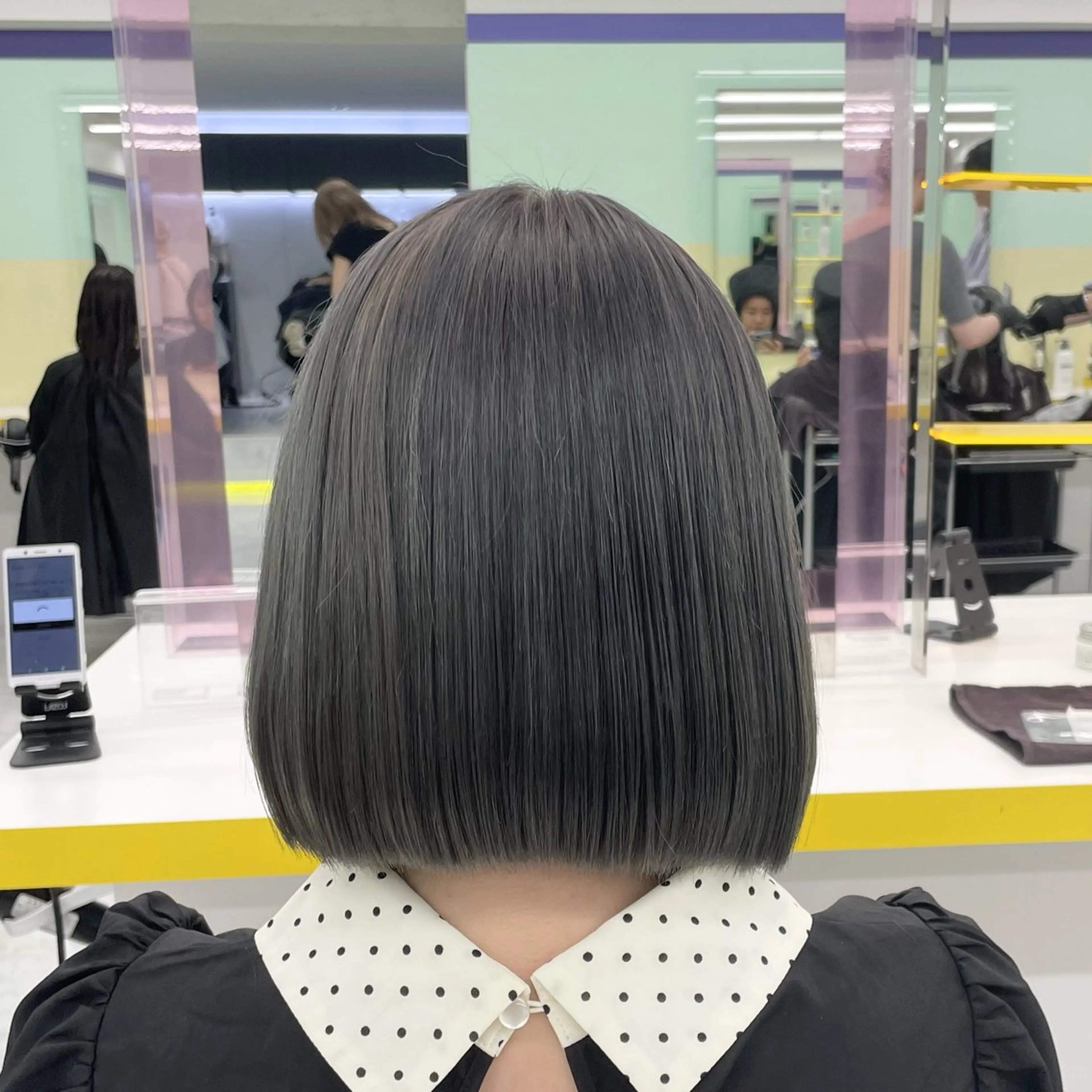 ショート カラー ヘアカラー トリートメント ヘッドスパ ヘアセット 🦋色落ち綺麗カラー メンズYUZU🦋‪のヘアスタイル