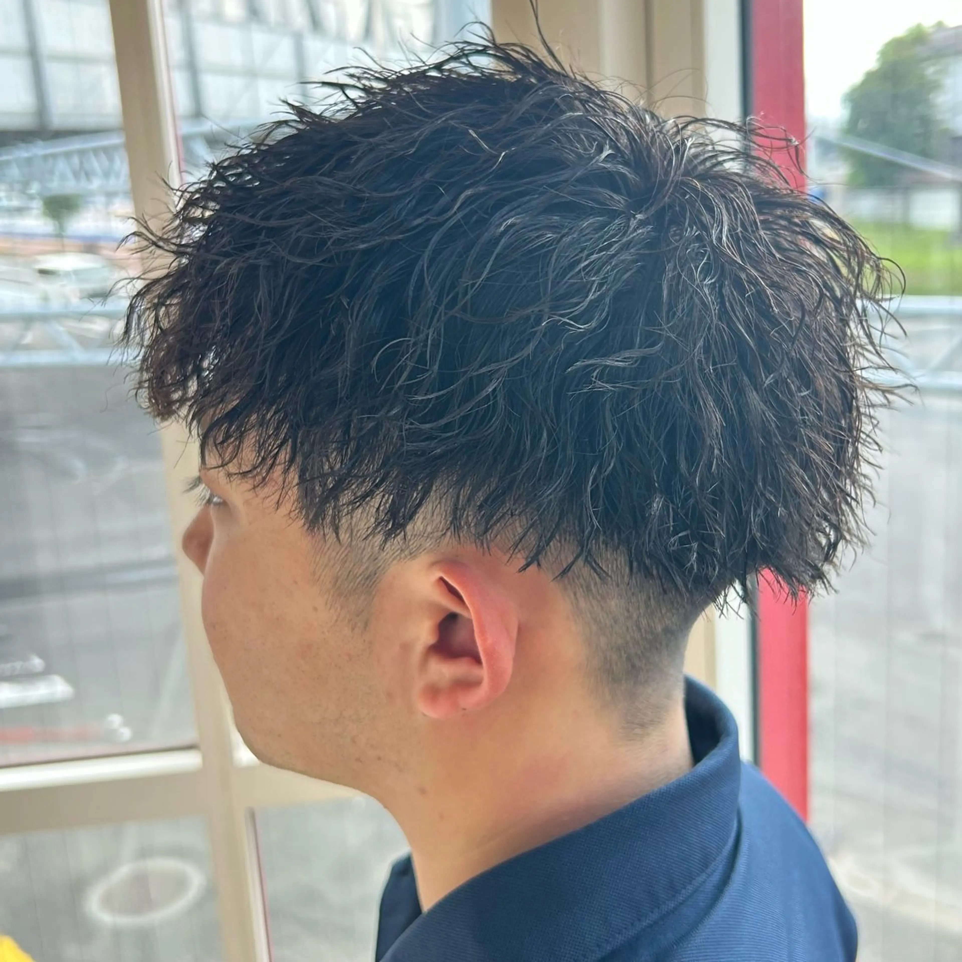 パーマ メンズ フェザーパーマ メンズパーマ 波巻きパーマ カット パーマ メンズパーマ/メンズ カット/たばたよしきのヘアスタイル