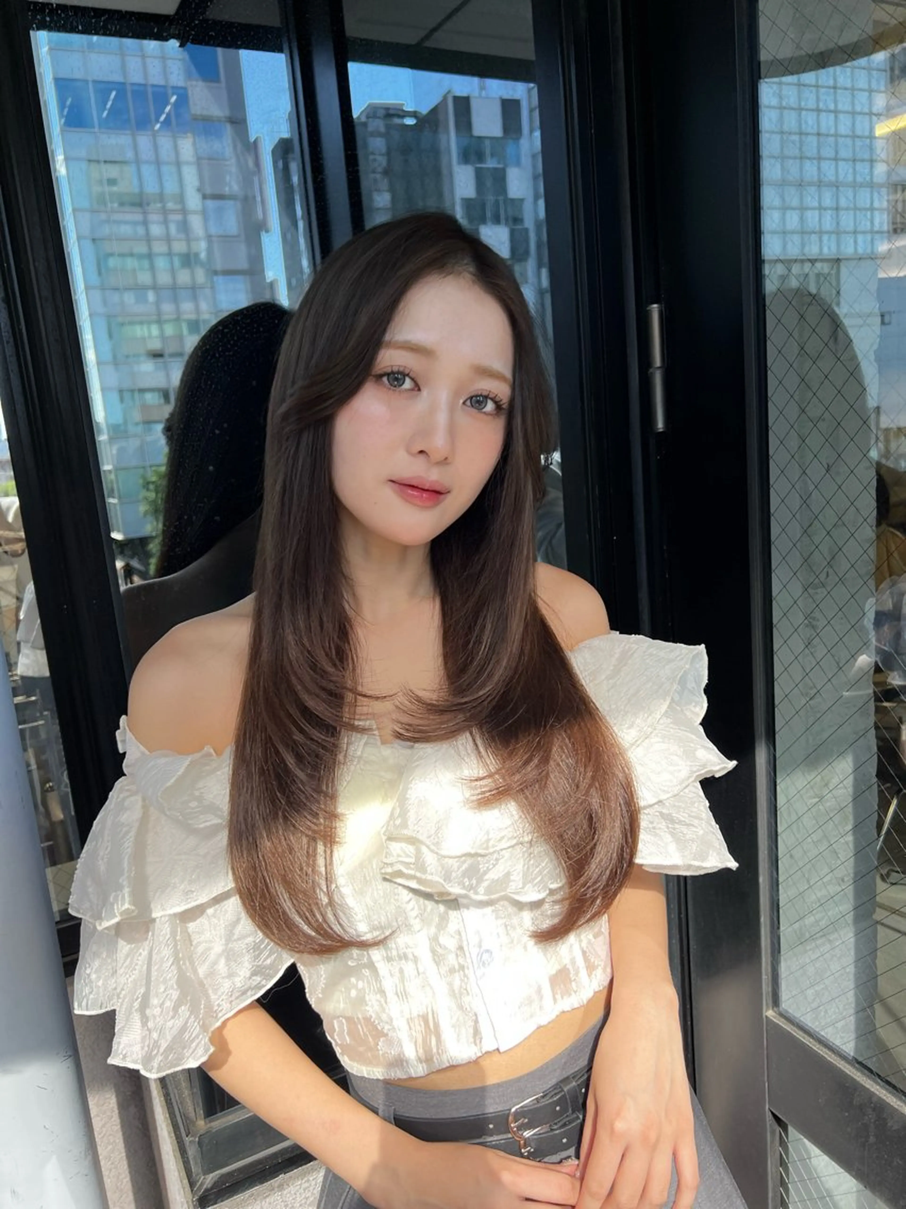 ロング 映える顔まわり/前髪 特化 💗 ユキマのヘアスタイル