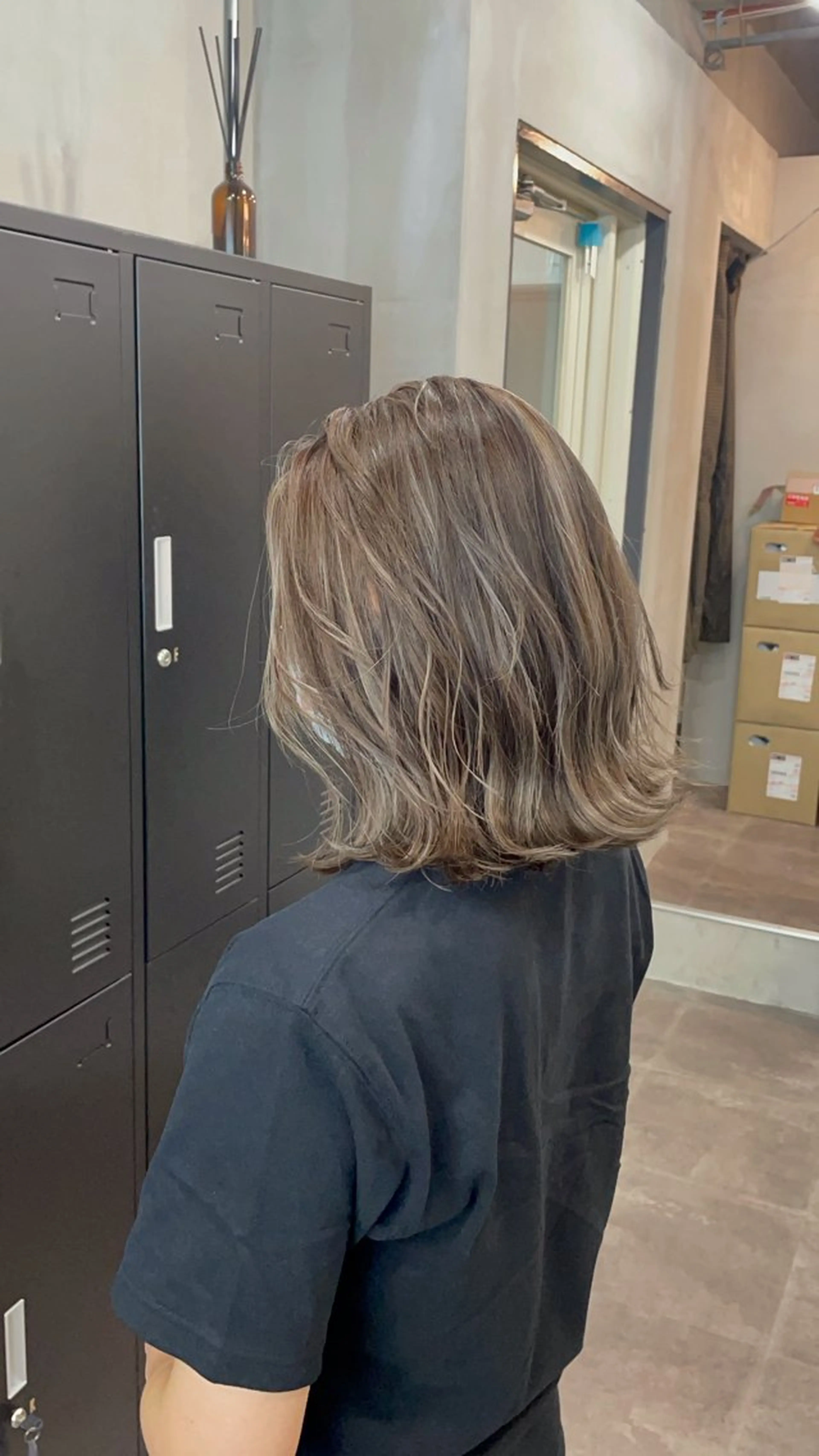 ミディアム カラー ヘアカラー トリートメント Cecil hair なんば店のヘアスタイル