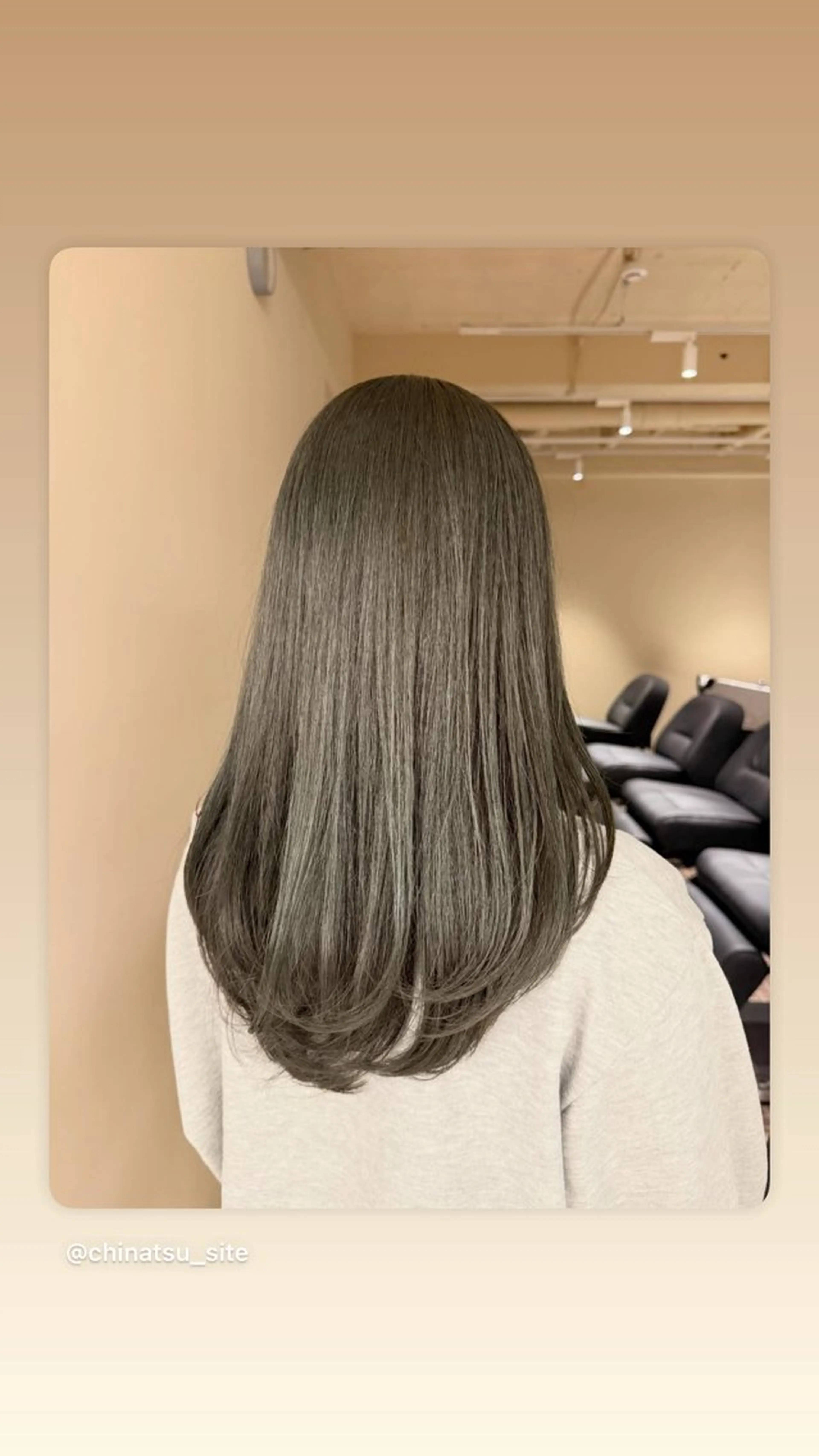 ロング カラー カット ヘアカラー トリートメント 表参道🌿赤み消し カラー/チナツのヘアスタイル