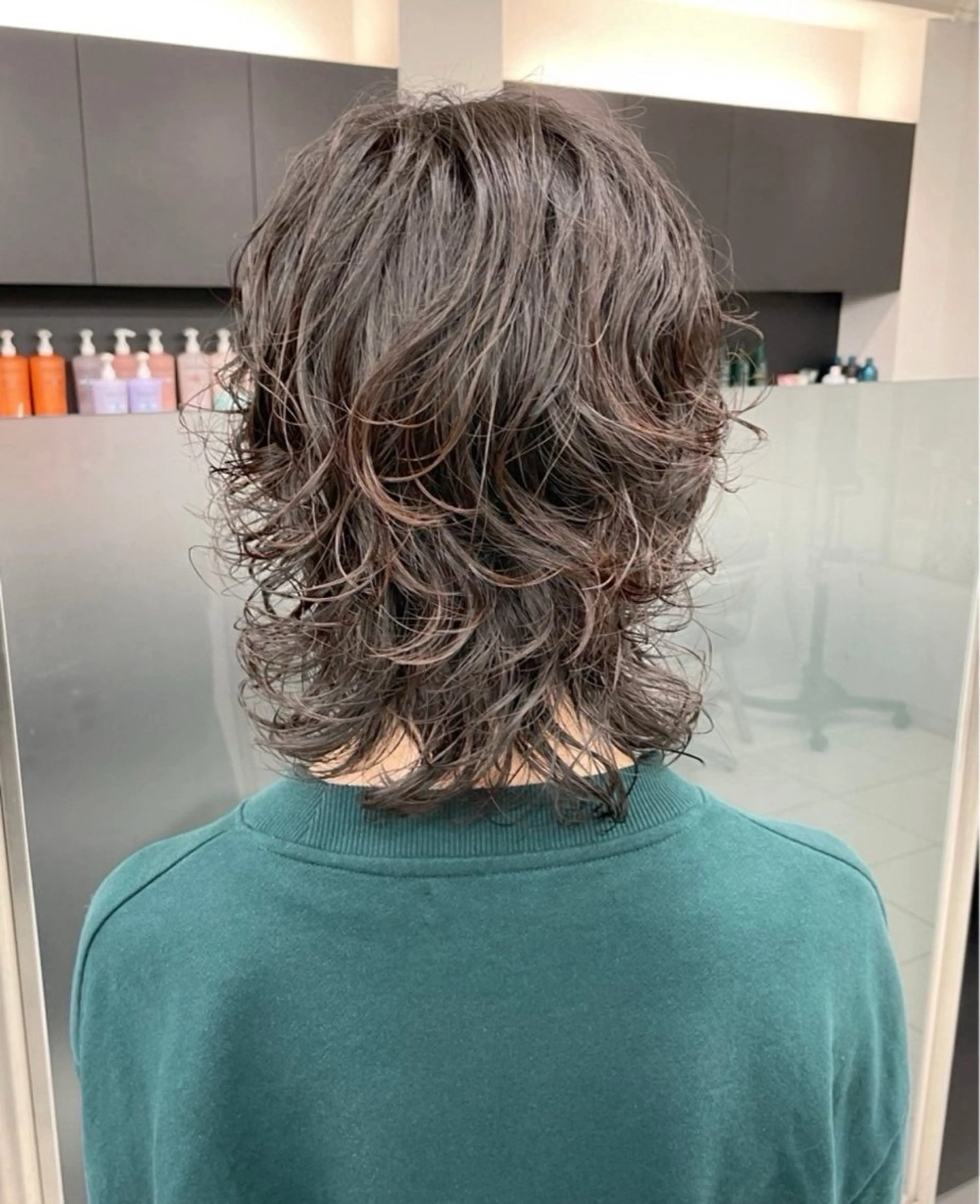 パーマ はにいレイヤーカット モデル募集中のヘアスタイル