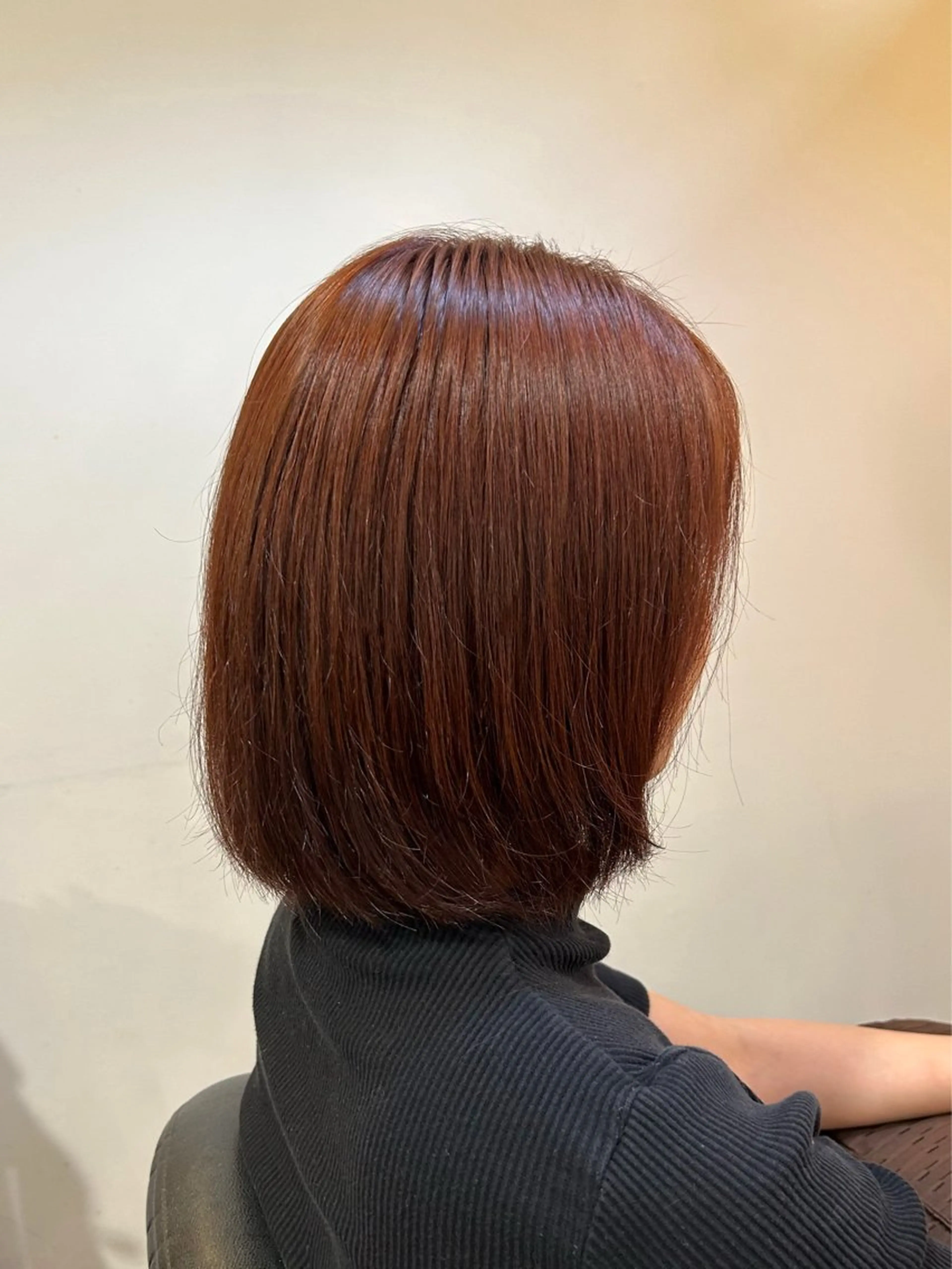 カラー レッドカラー handsemu🍀 komakiのヘアスタイル
