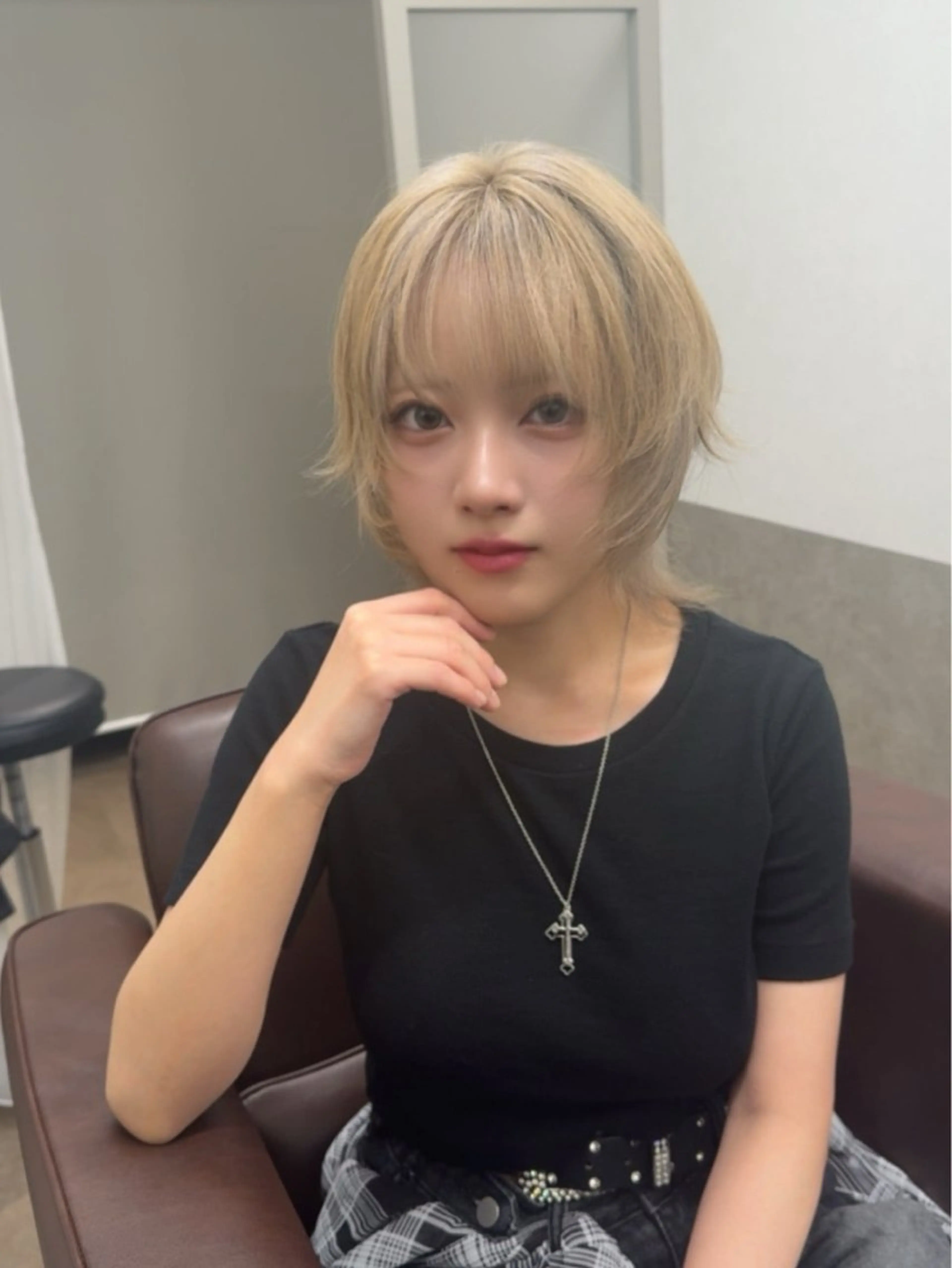 ショート カラー カット ヘアカラー トリートメント レイヤーカット/ 縮毛矯正🇰🇷早坂のヘアスタイル