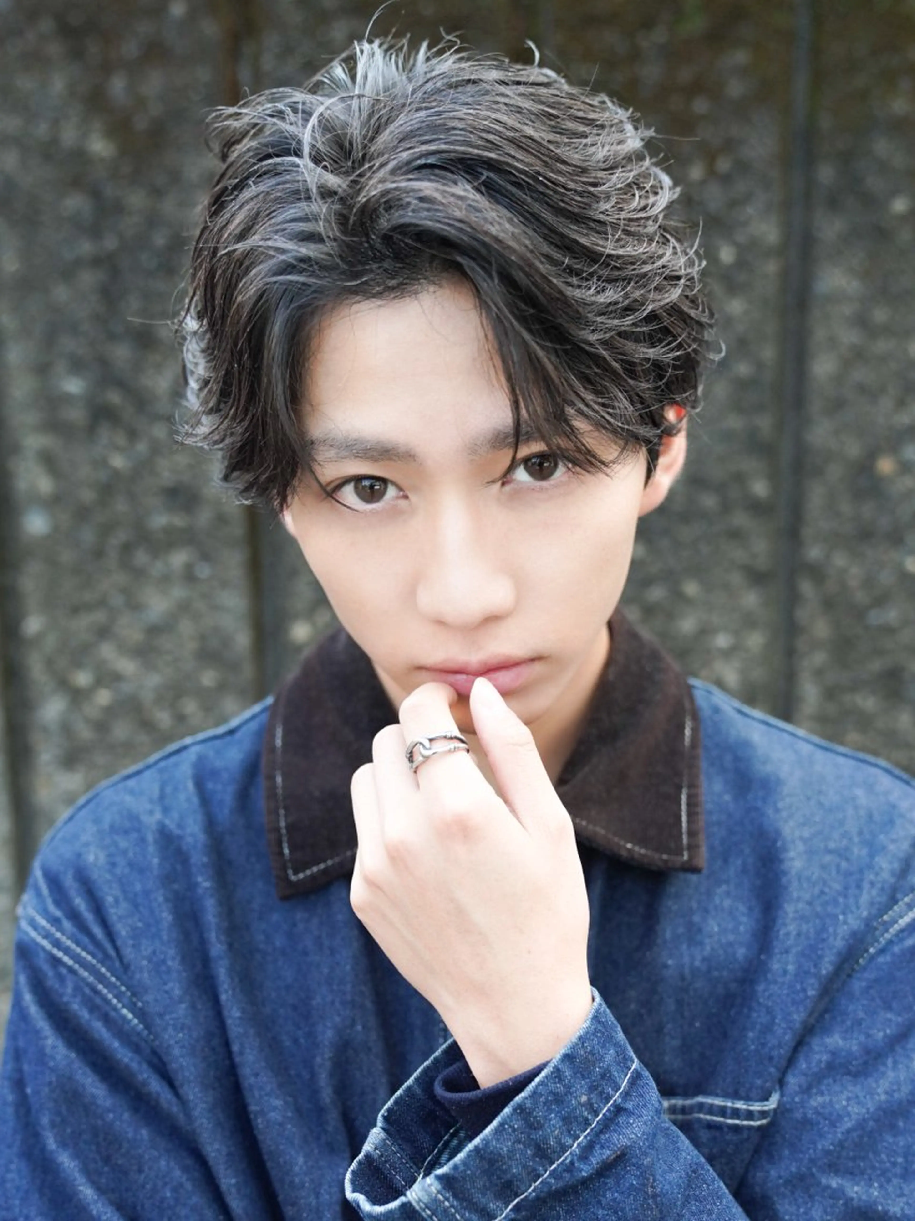 メンズカット+シャドウパーマの写真