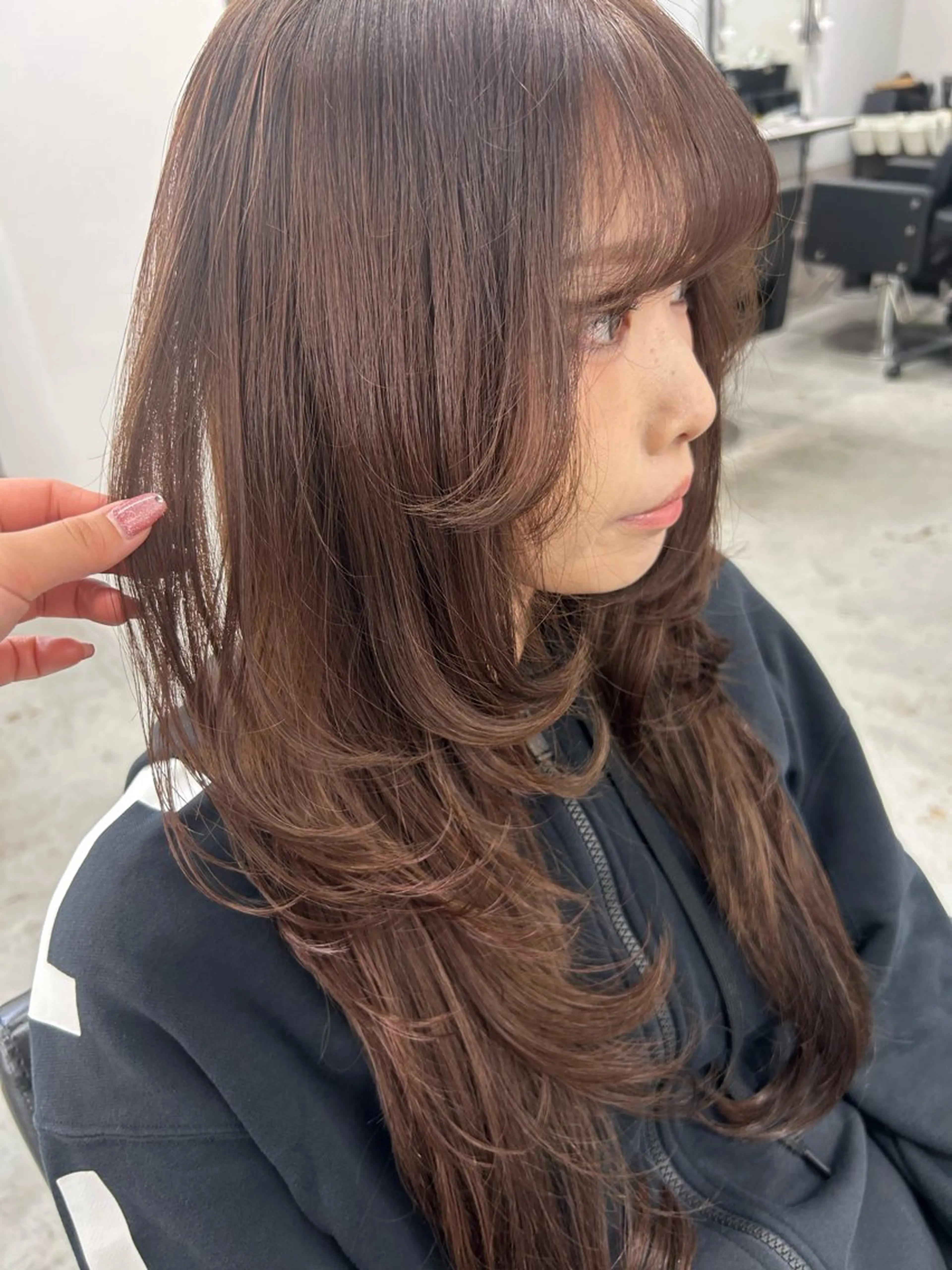 ロング ハイレイヤー レイヤーカット ハイトーン ayane💖のヘアスタイル