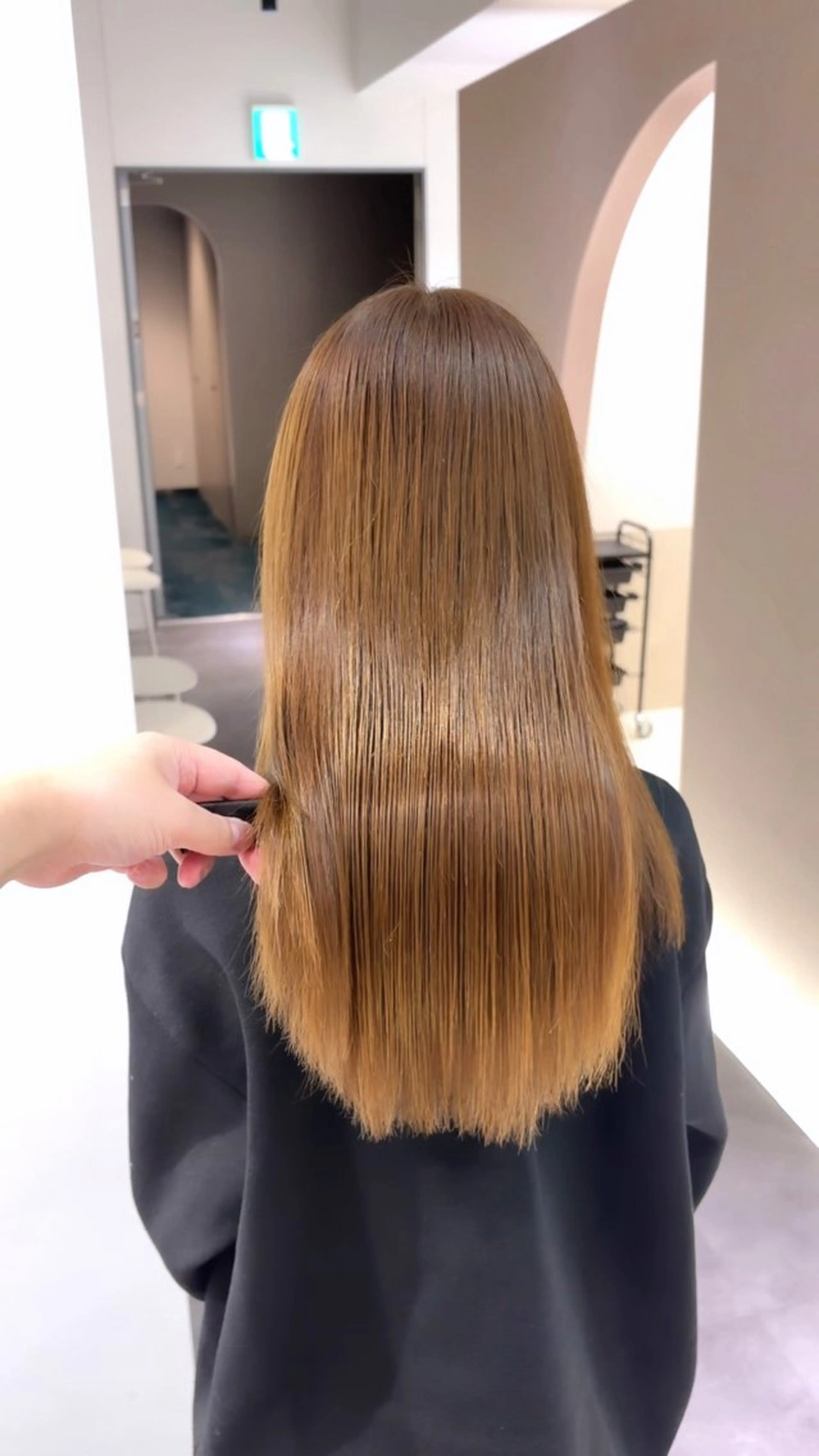 ミディアム カラー カット ヘアカラー トリートメント 絹髪質感TR💫 レイヤーカット/熊澤のヘアスタイル
